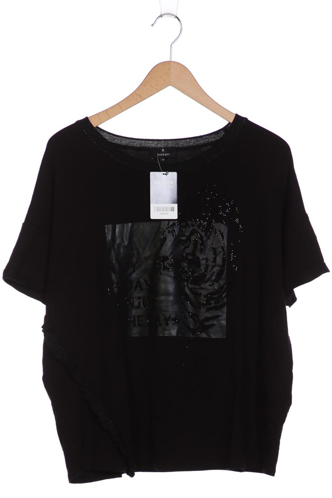 

monari Damen T-Shirt, schwarz, Gr. 44