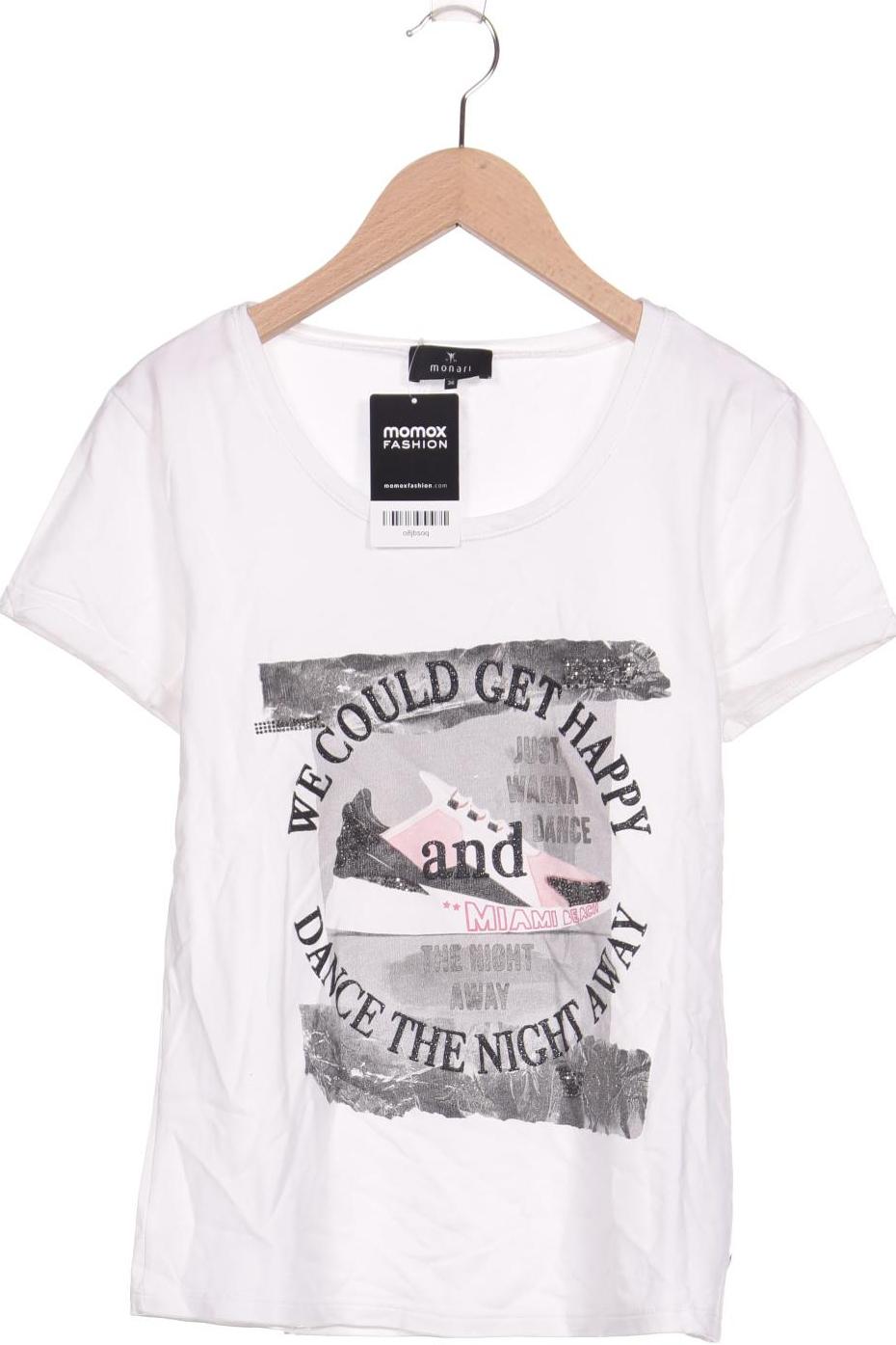 

monari Damen T-Shirt, weiß