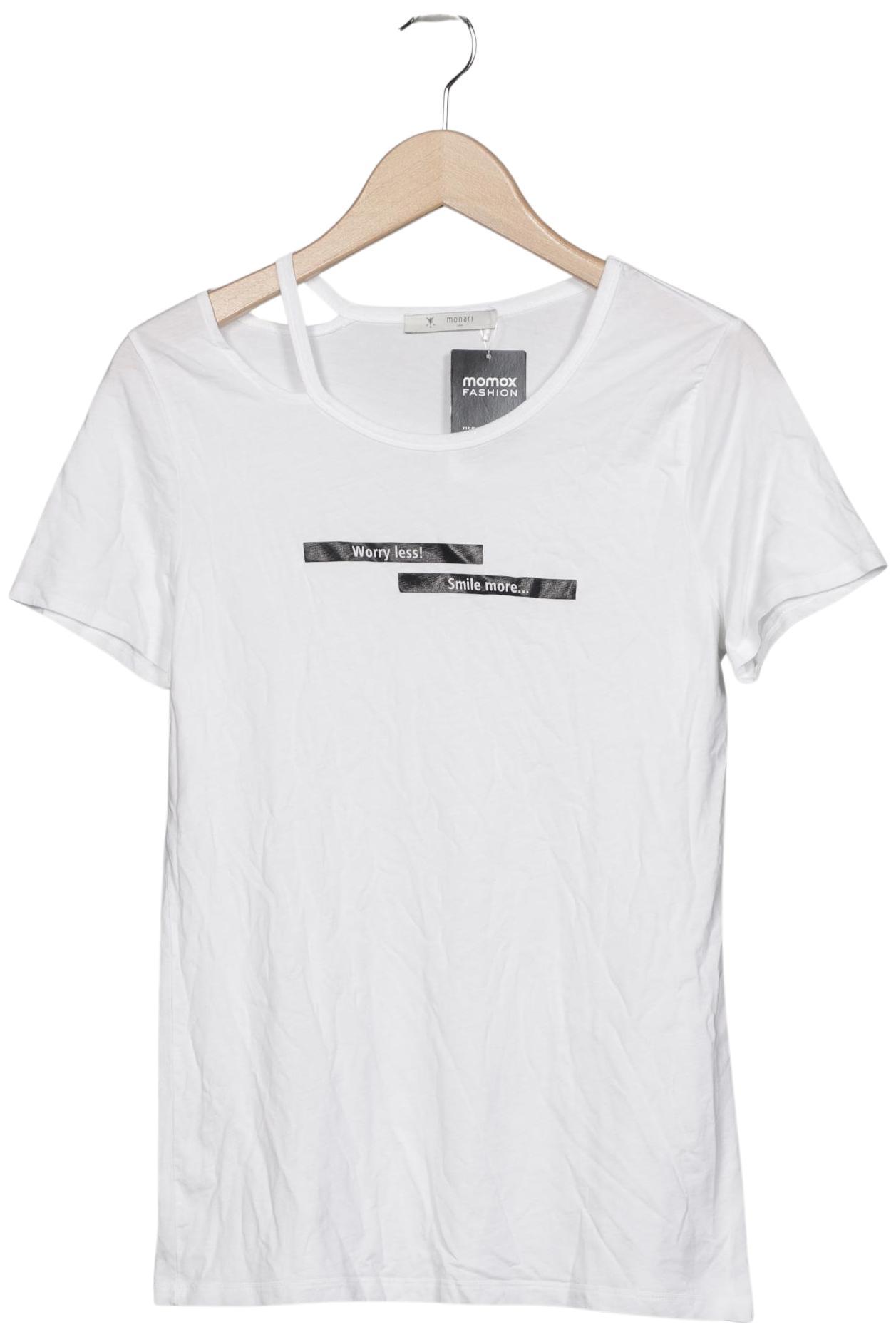 

monari Damen T-Shirt, weiß, Gr. 38