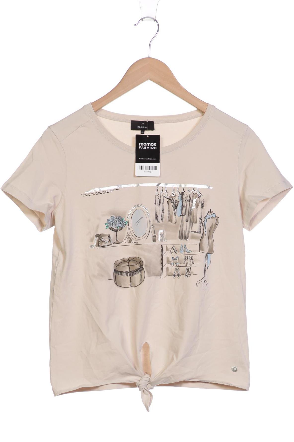 

monari Damen T-Shirt, beige, Gr. 36
