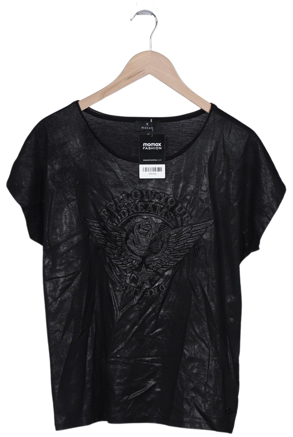 

monari Damen T-Shirt, schwarz, Gr. 38