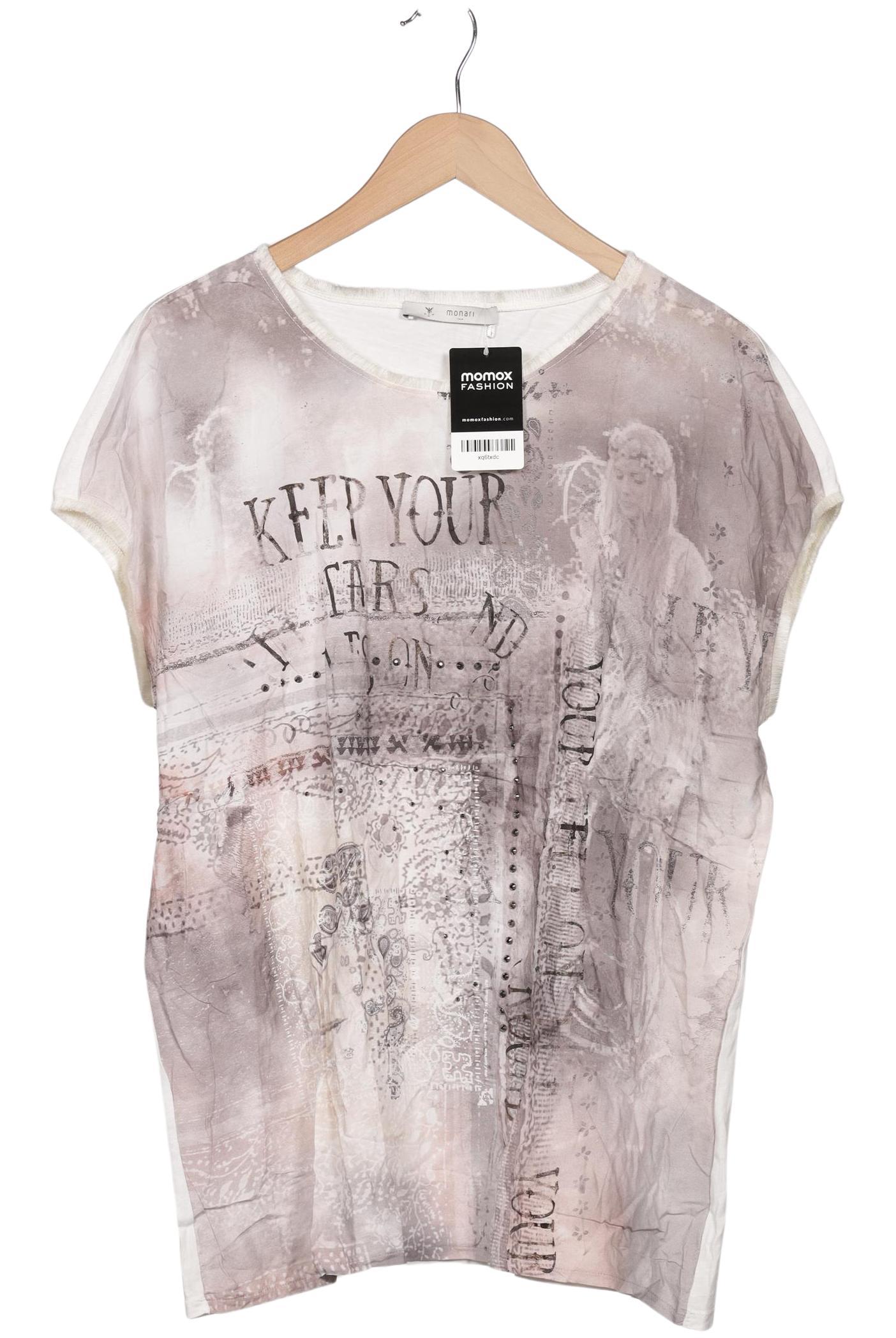 

monari Damen T-Shirt, cremeweiß, Gr. 46