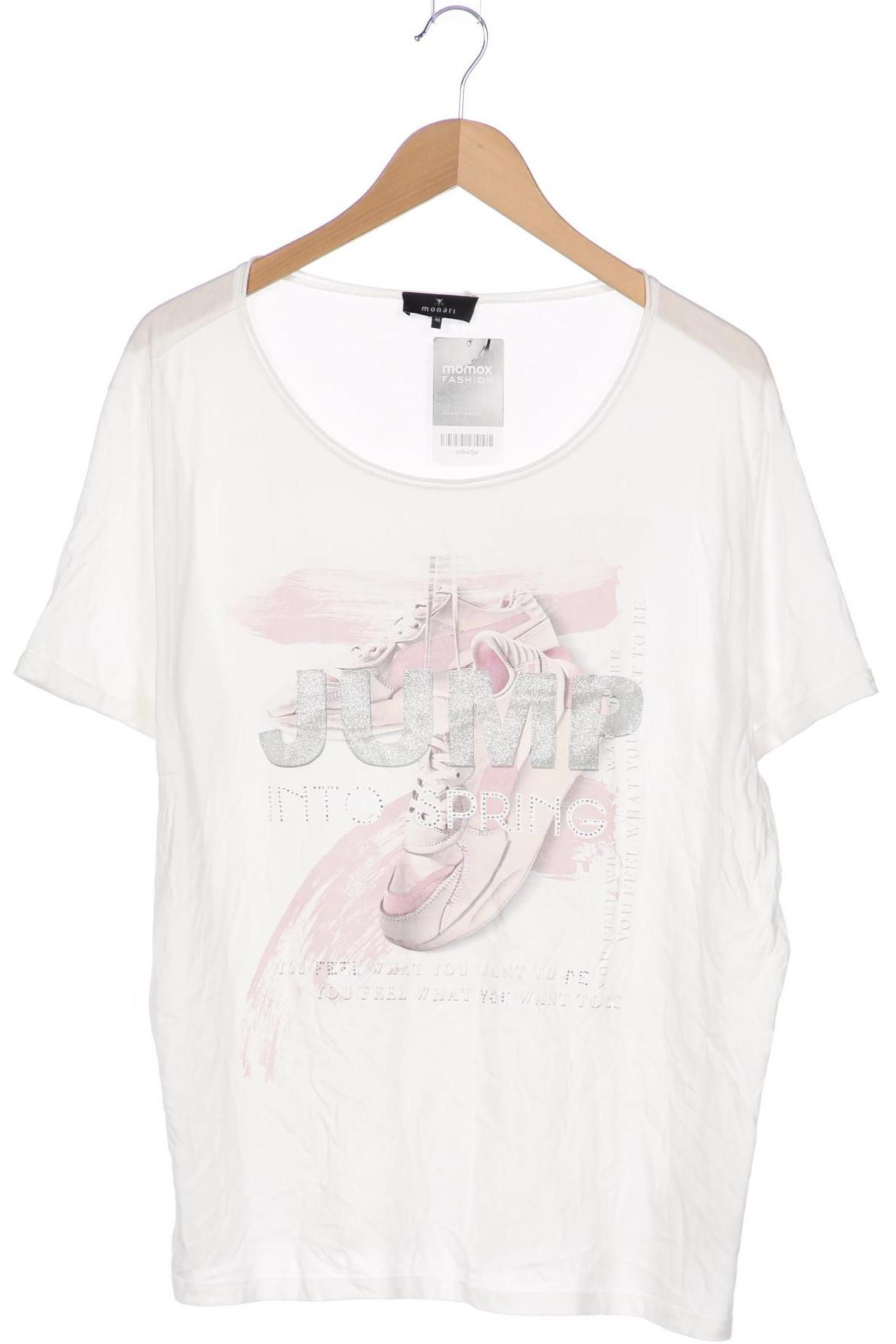 

monari Damen T-Shirt, weiß