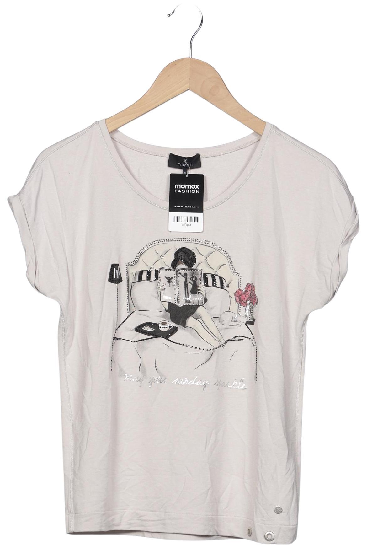 

monari Damen T-Shirt, beige, Gr. 34