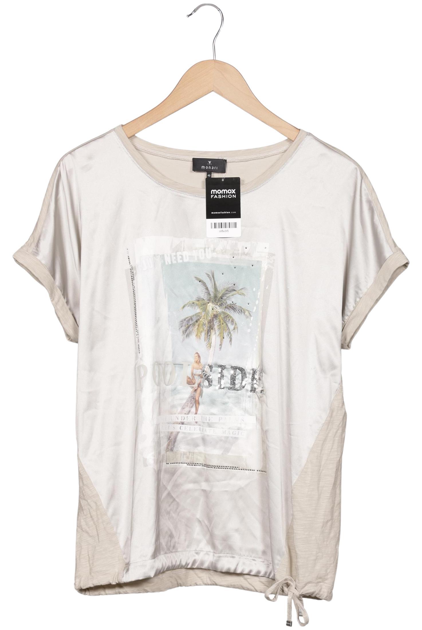

monari Damen T-Shirt, beige, Gr. 40