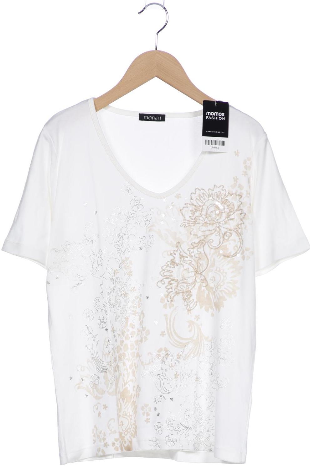 

monari Damen T-Shirt, cremeweiß, Gr. 42