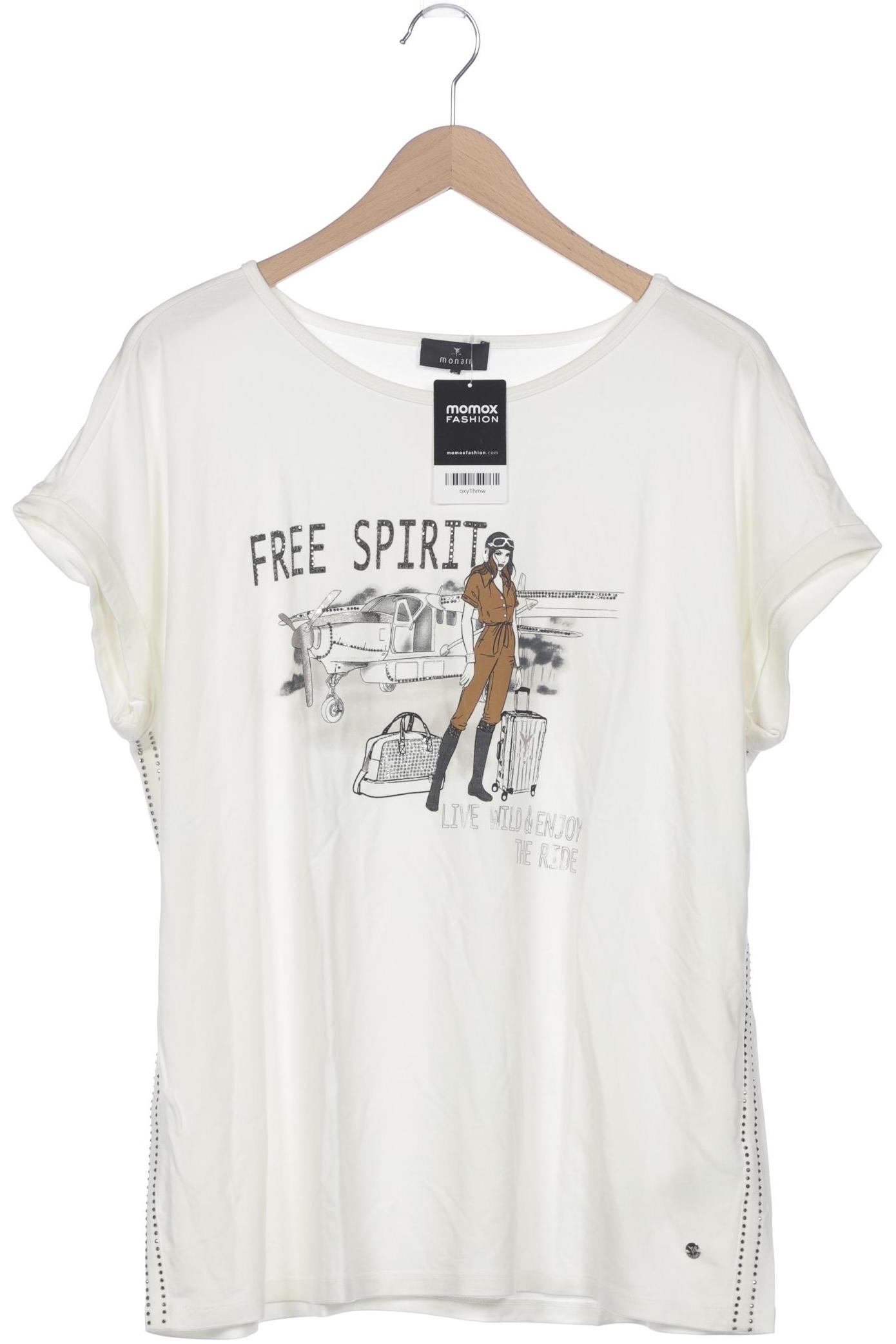 

monari Damen T-Shirt, cremeweiß, Gr. 46