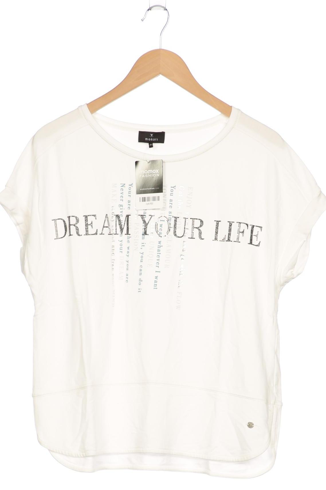 

monari Damen T-Shirt, weiß, Gr. 38