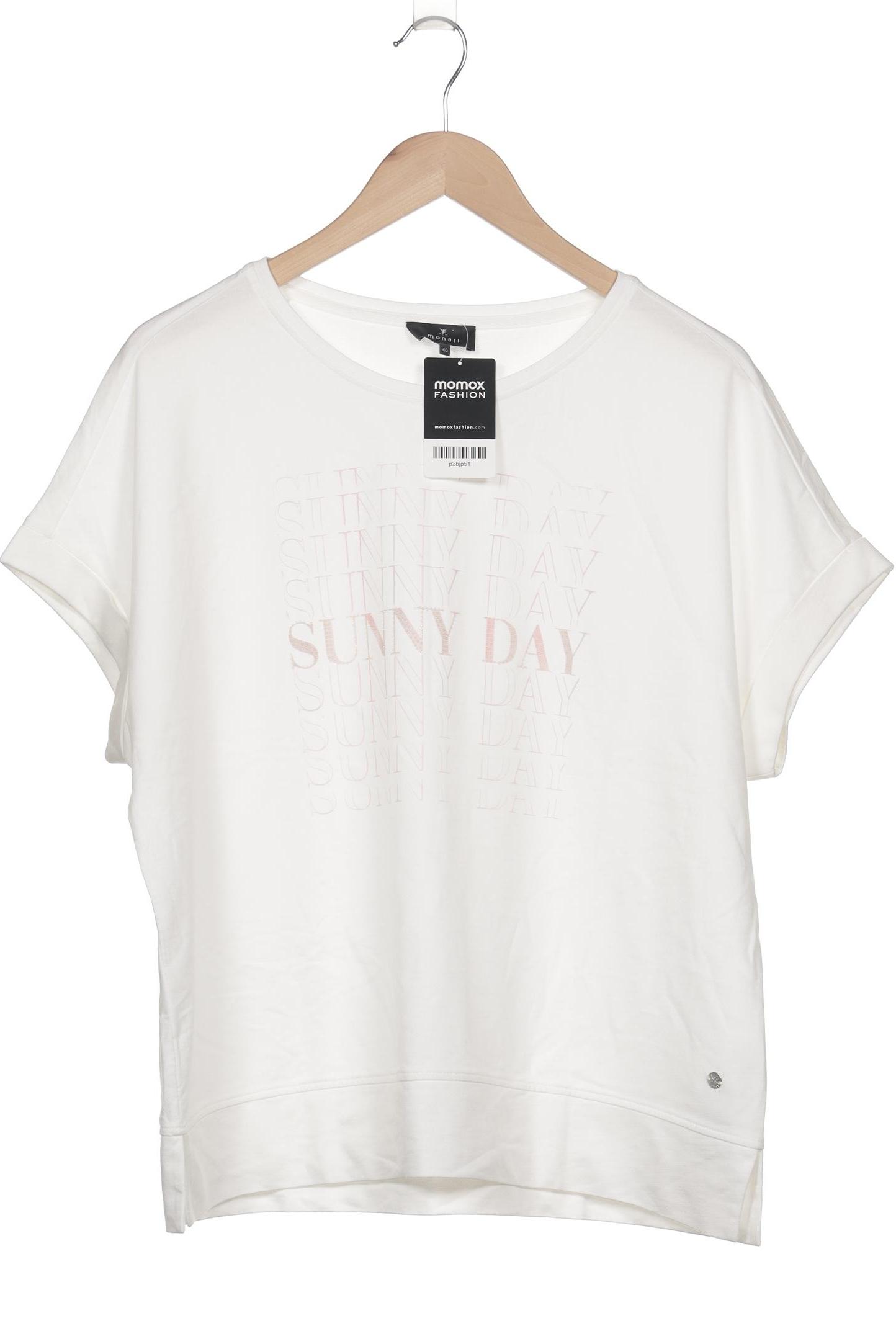

monari Damen T-Shirt, weiß, Gr. 40