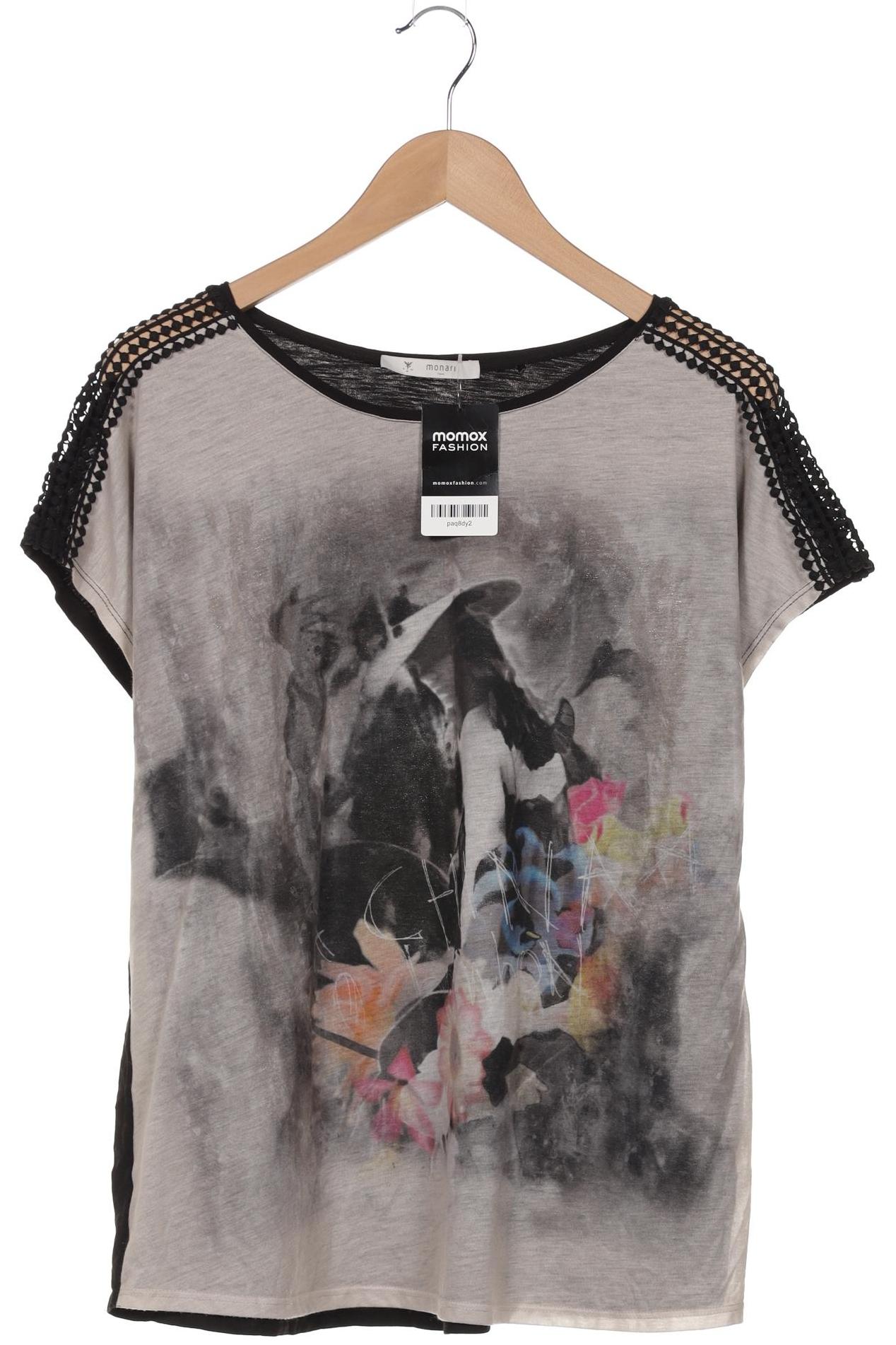 

monari Damen T-Shirt, schwarz, Gr. 46