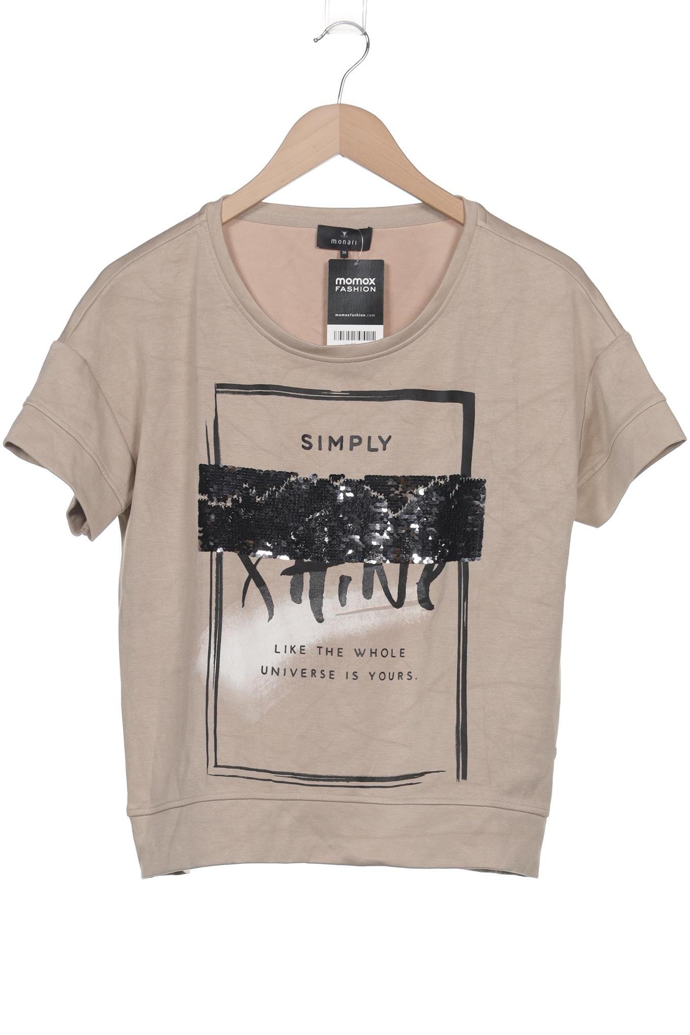 

monari Damen T-Shirt, beige, Gr. 36