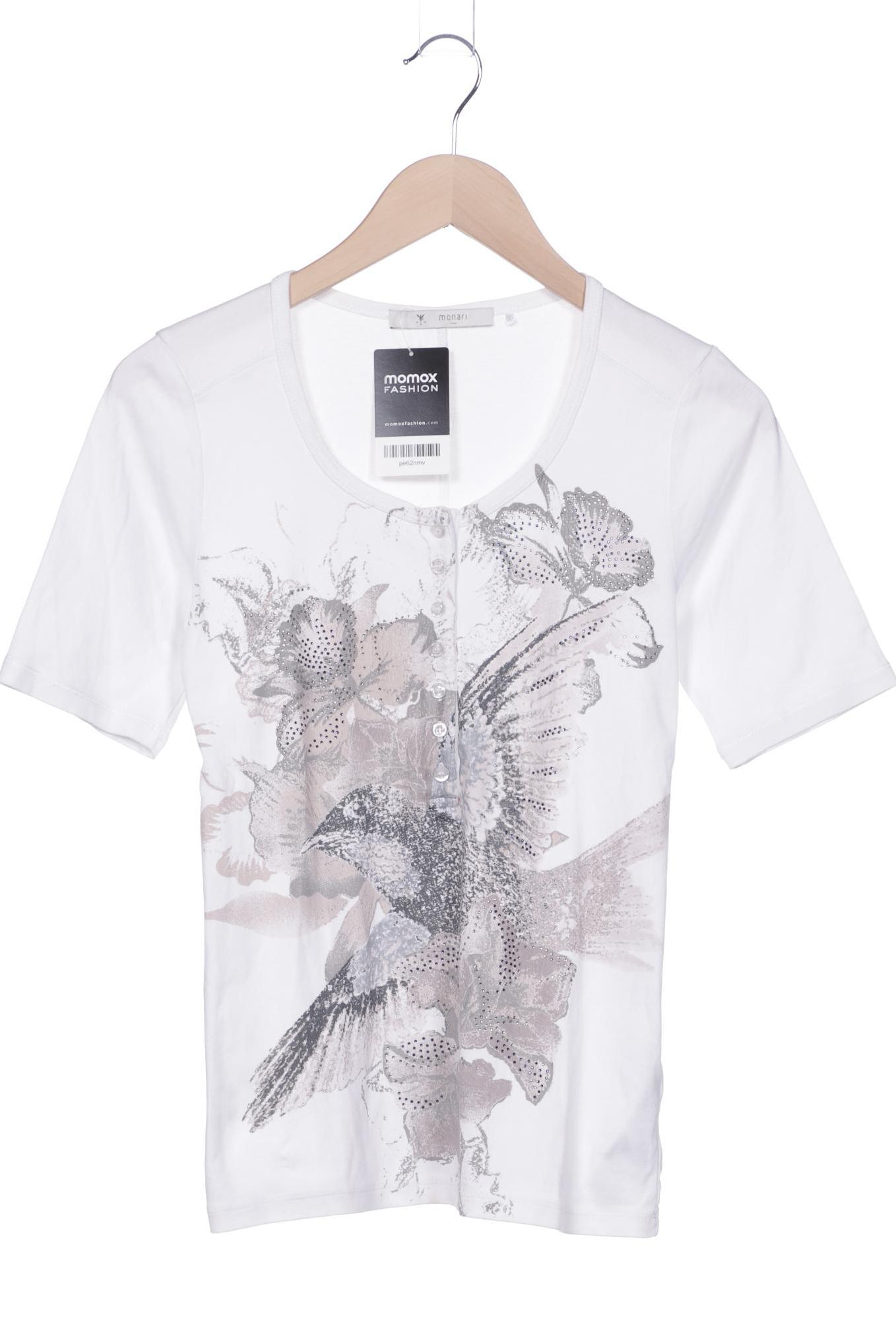 

monari Damen T-Shirt, weiß