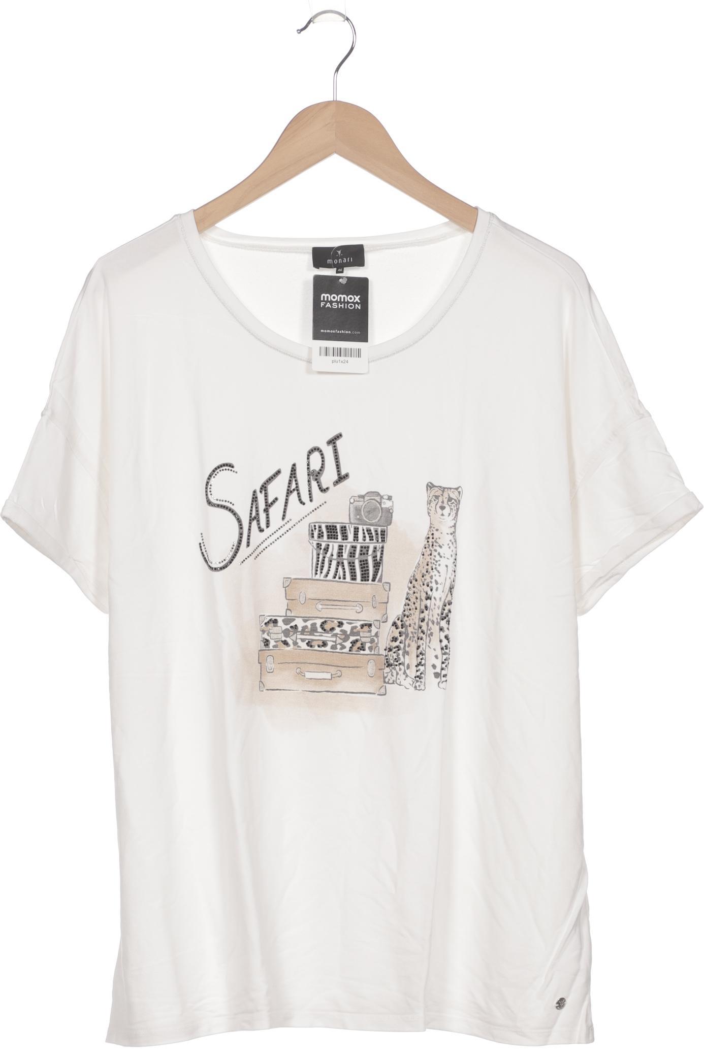 

monari Damen T-Shirt, weiß, Gr. 46
