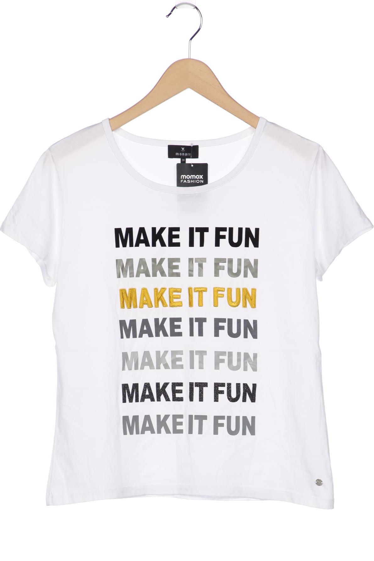 

monari Damen T-Shirt, weiß