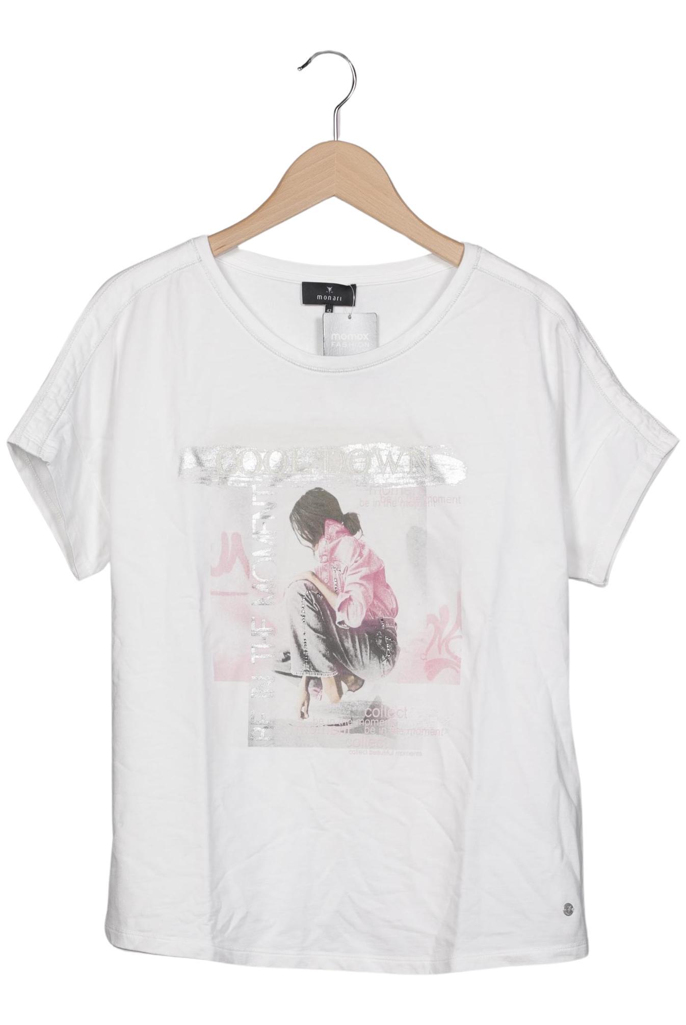 

monari Damen T-Shirt, weiß, Gr. 42