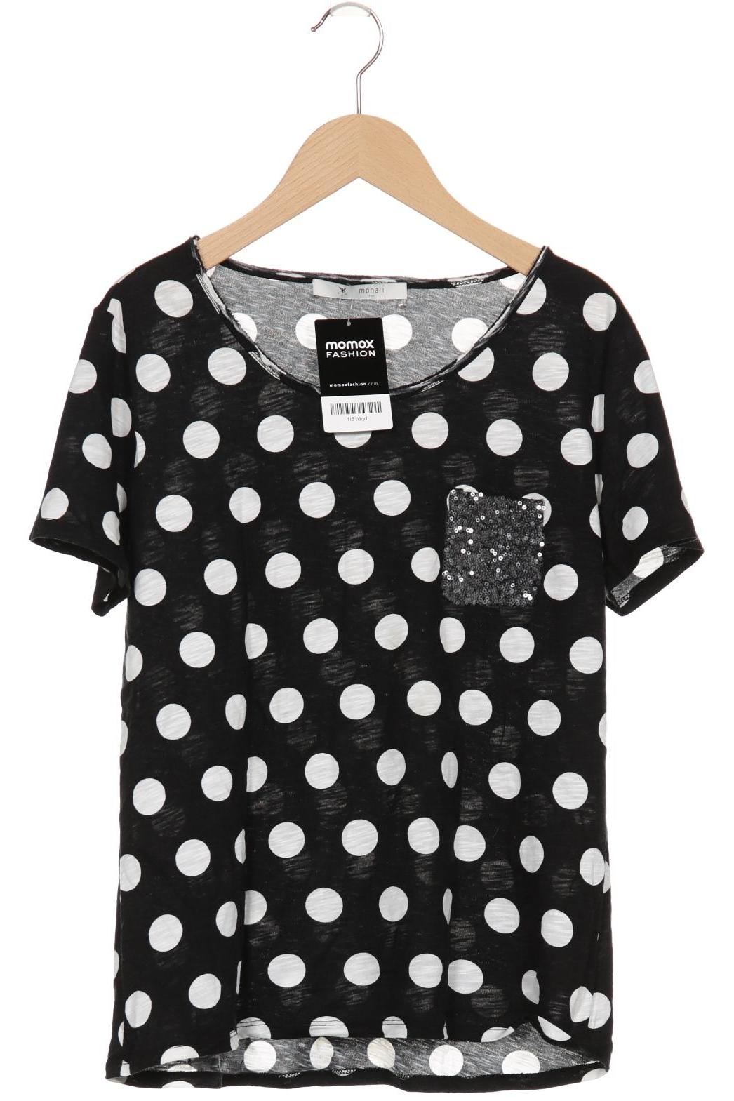 

monari Damen T-Shirt, schwarz, Gr. 38