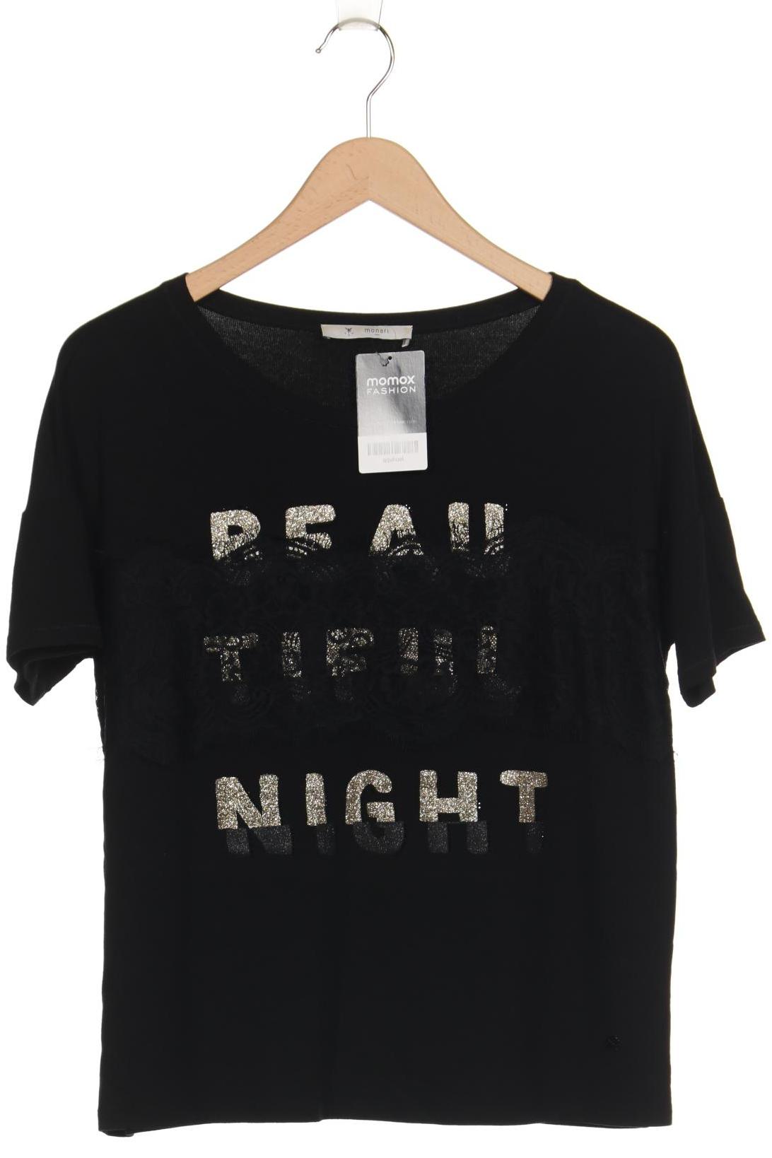 

monari Damen T-Shirt, schwarz, Gr. 38