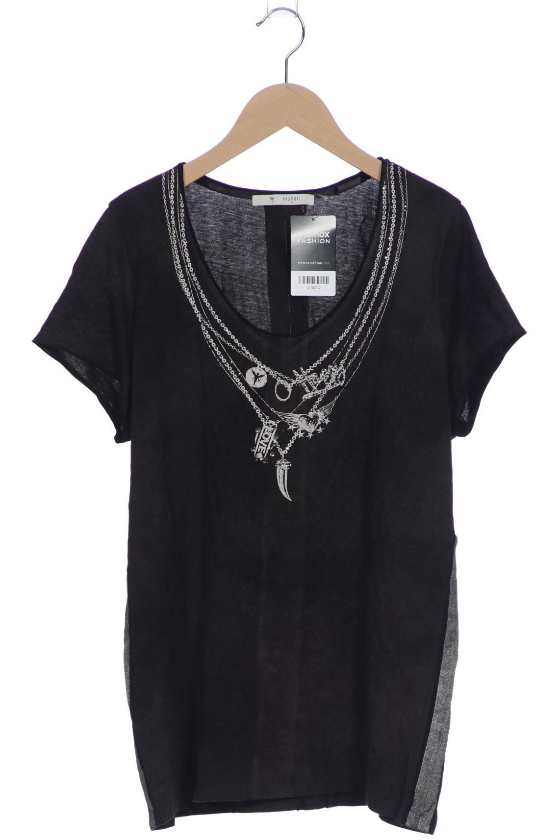 

monari Damen T-Shirt, schwarz, Gr. 42