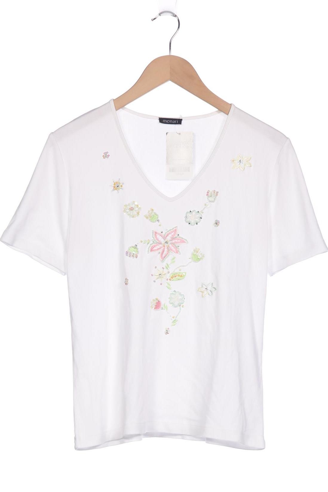 

monari Damen T-Shirt, weiß, Gr. 42