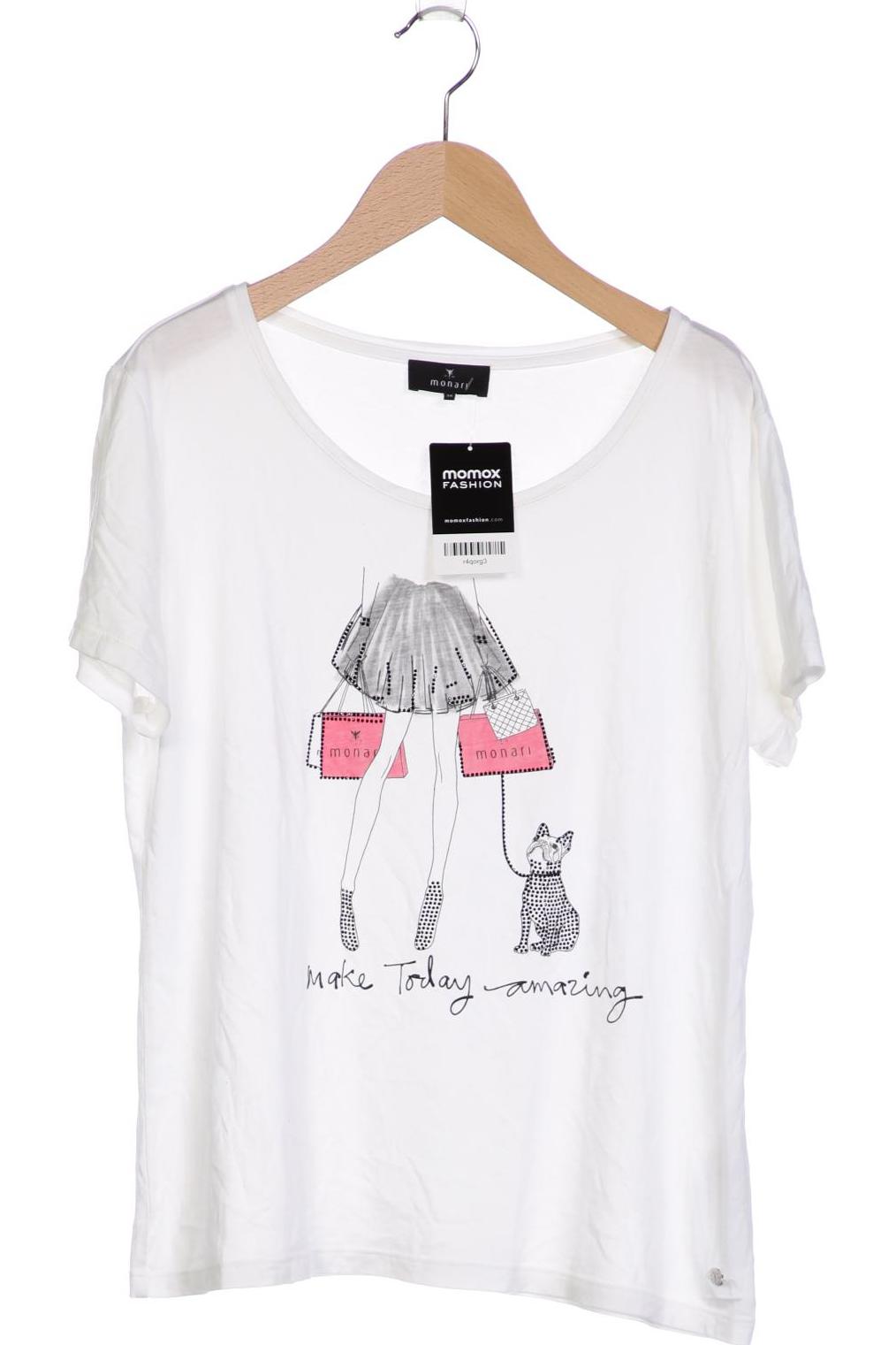 

monari Damen T-Shirt, weiß, Gr. 38