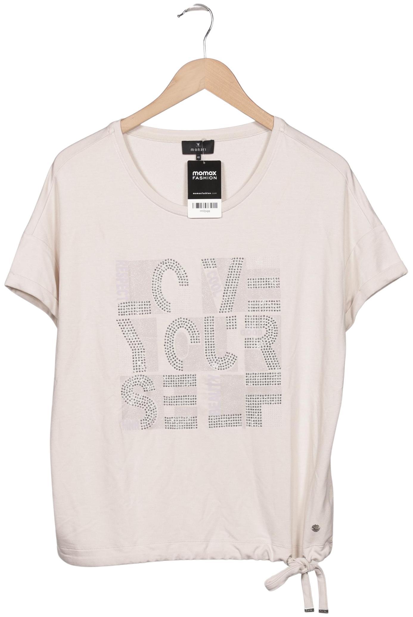 

monari Damen T-Shirt, beige, Gr. 40