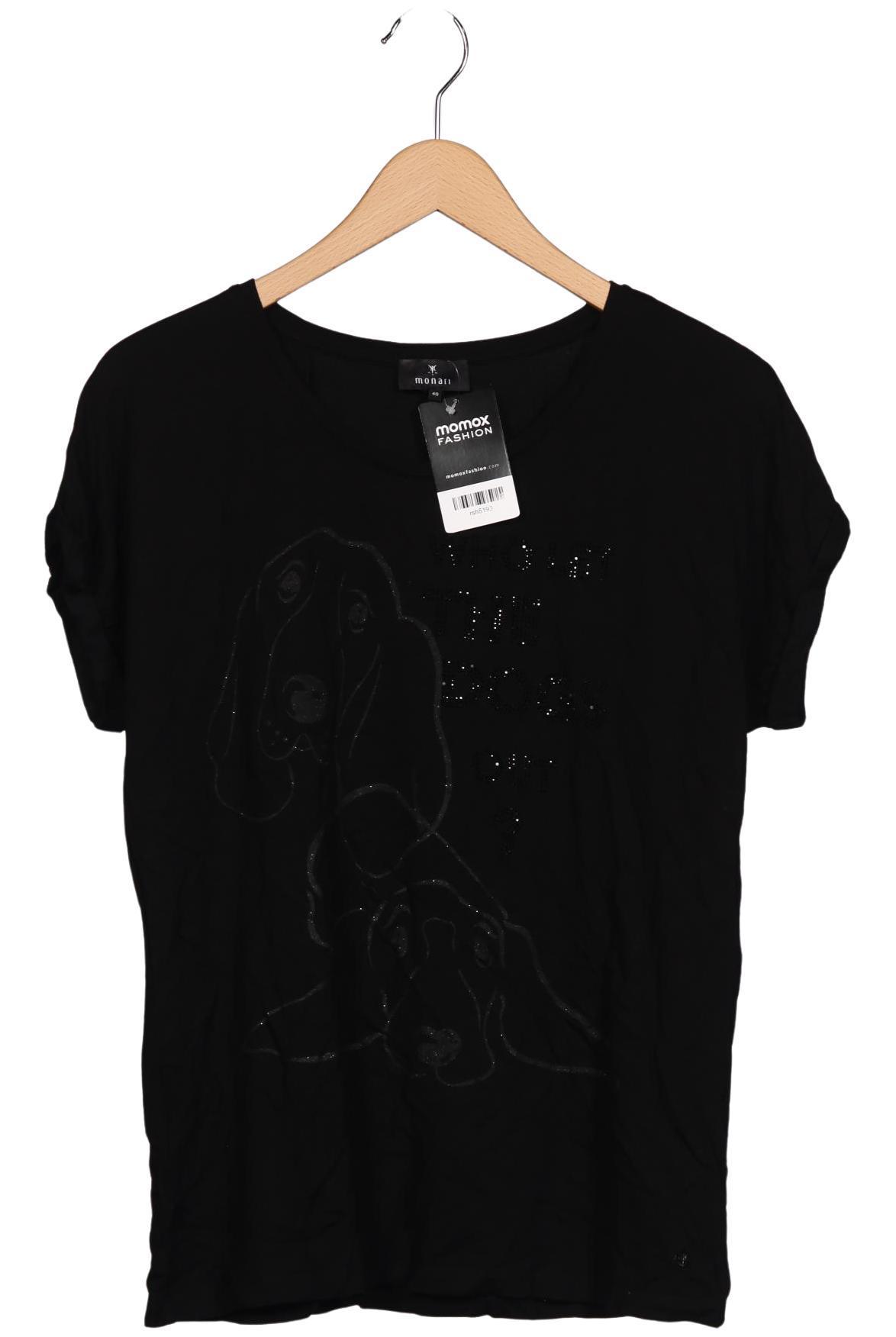 

monari Damen T-Shirt, schwarz, Gr. 40