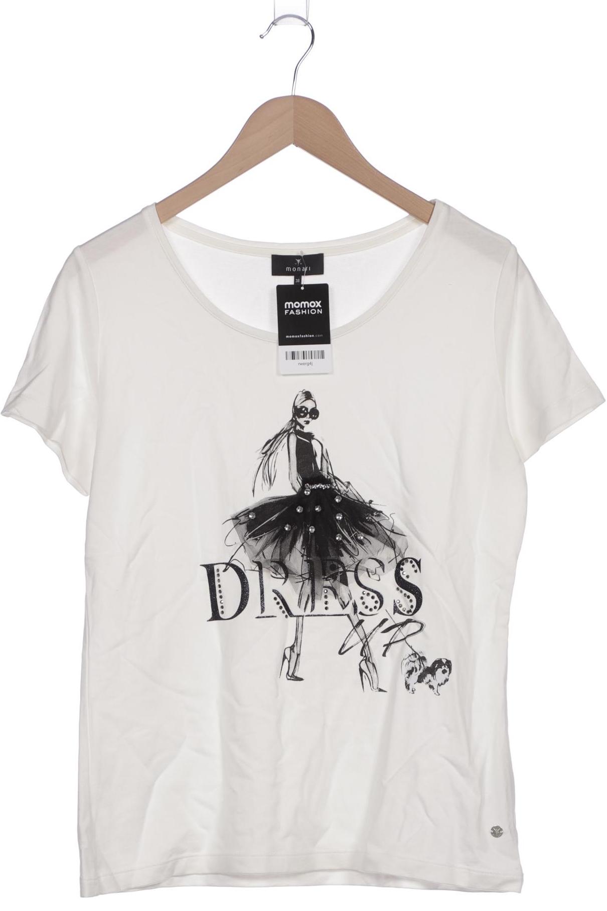 

monari Damen T-Shirt, weiß, Gr. 38