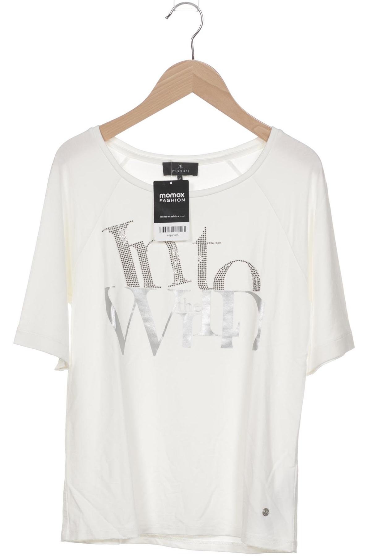 

monari Damen T-Shirt, cremeweiß, Gr. 34