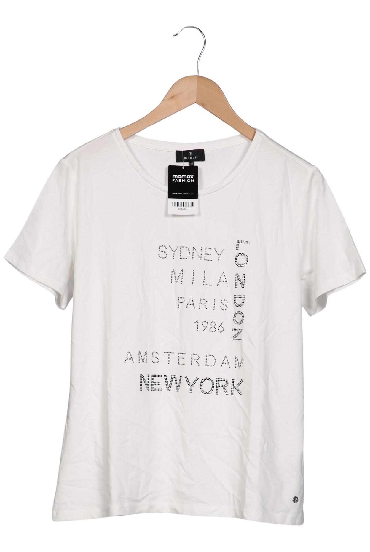 

monari Damen T-Shirt, weiß, Gr. 42