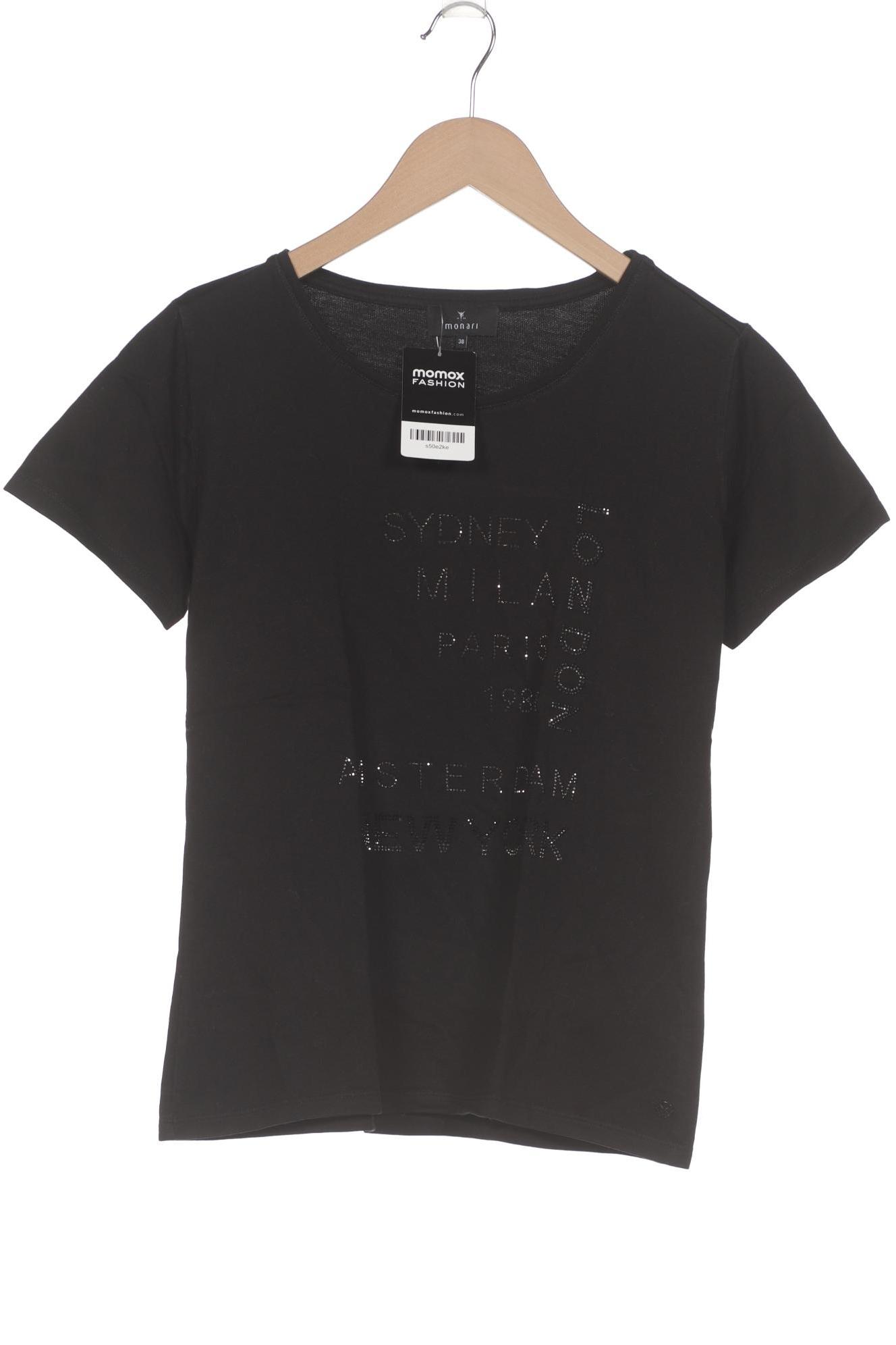 

monari Damen T-Shirt, schwarz, Gr. 38