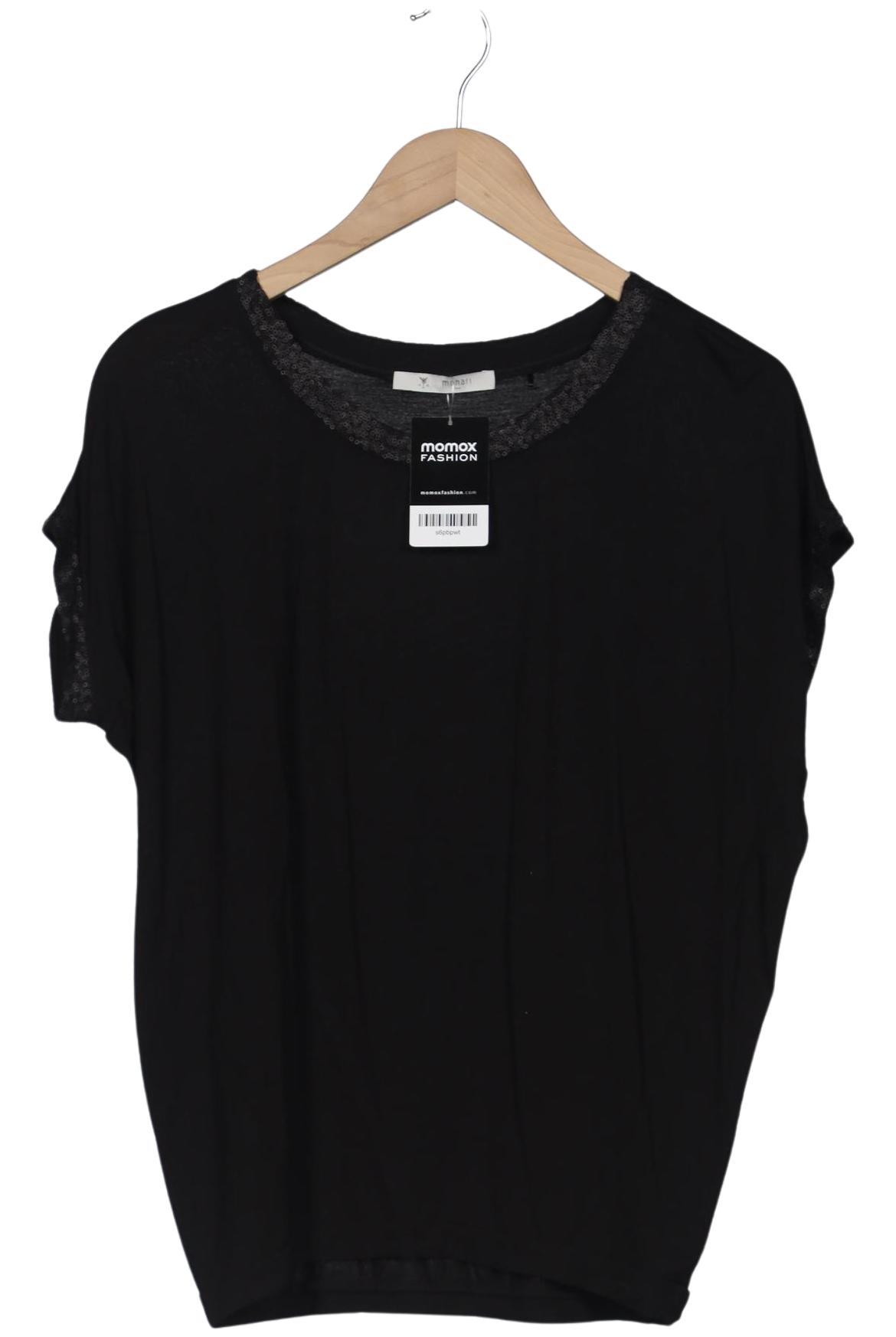 

monari Damen T-Shirt, schwarz, Gr. 38