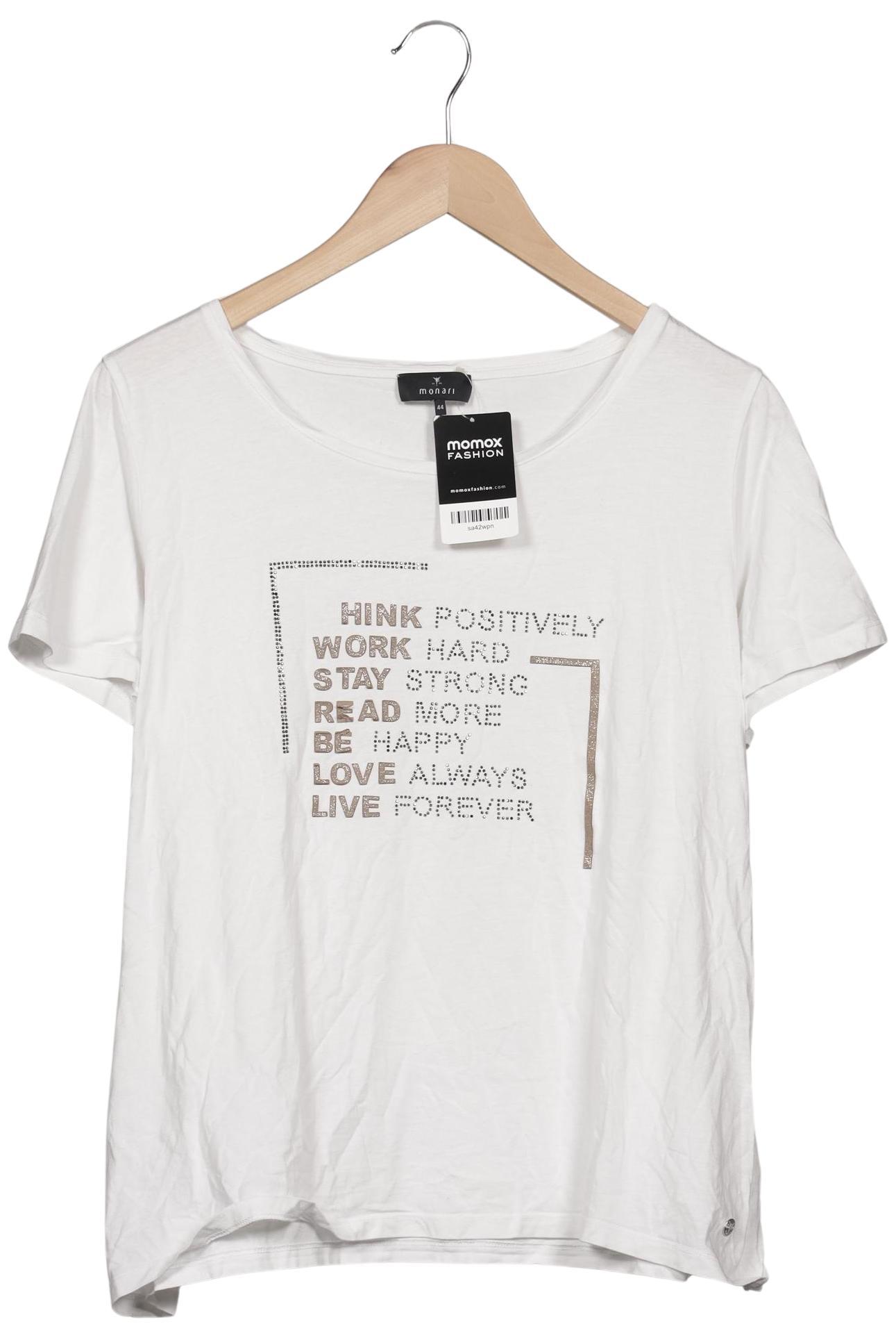 

monari Damen T-Shirt, weiß, Gr. 44