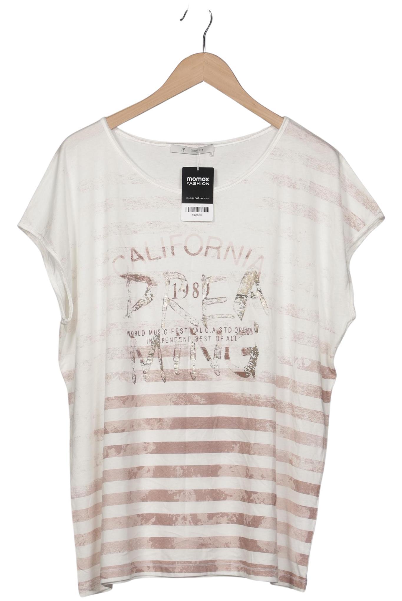 

monari Damen T-Shirt, cremeweiß, Gr. 46