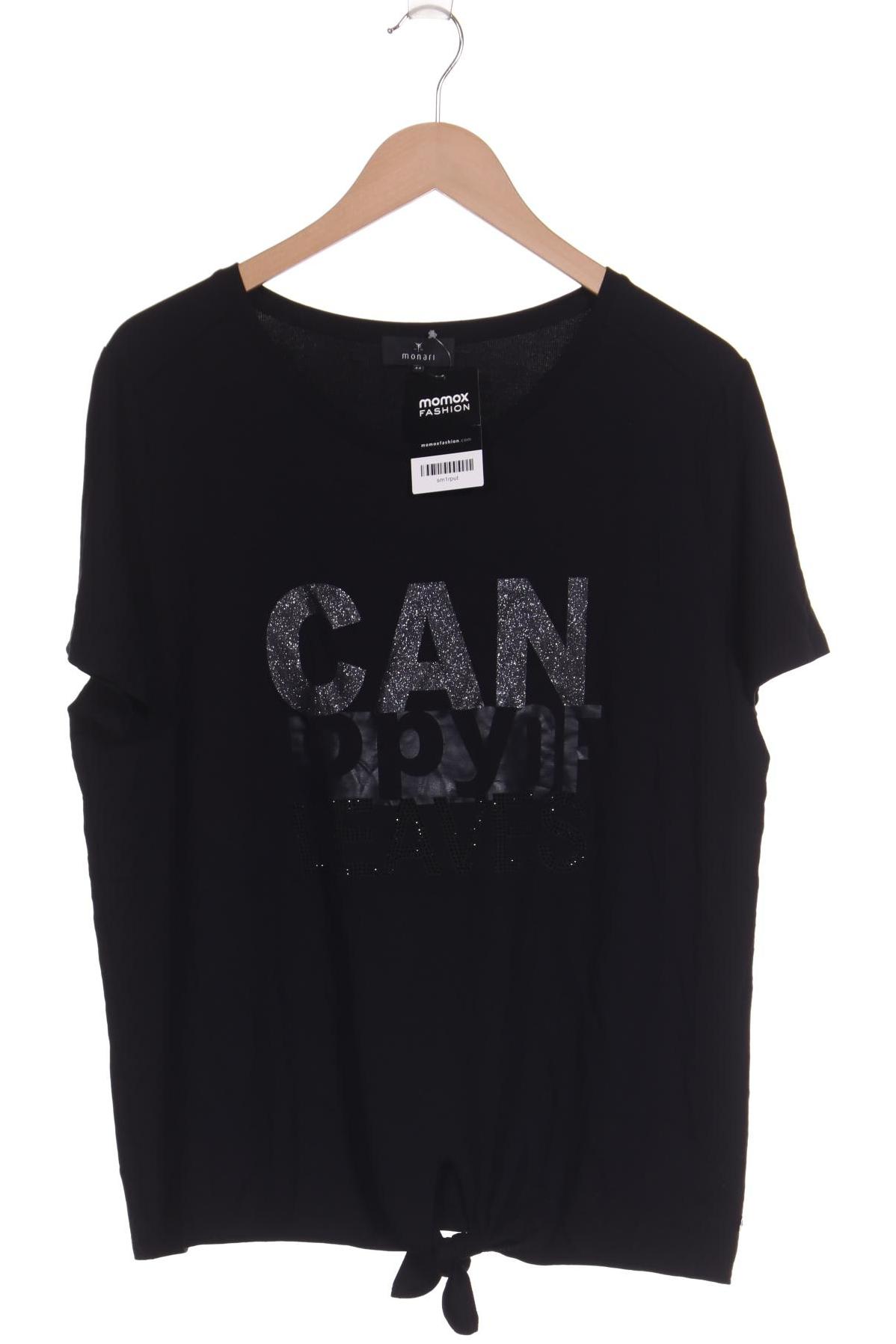 

monari Damen T-Shirt, schwarz, Gr. 44
