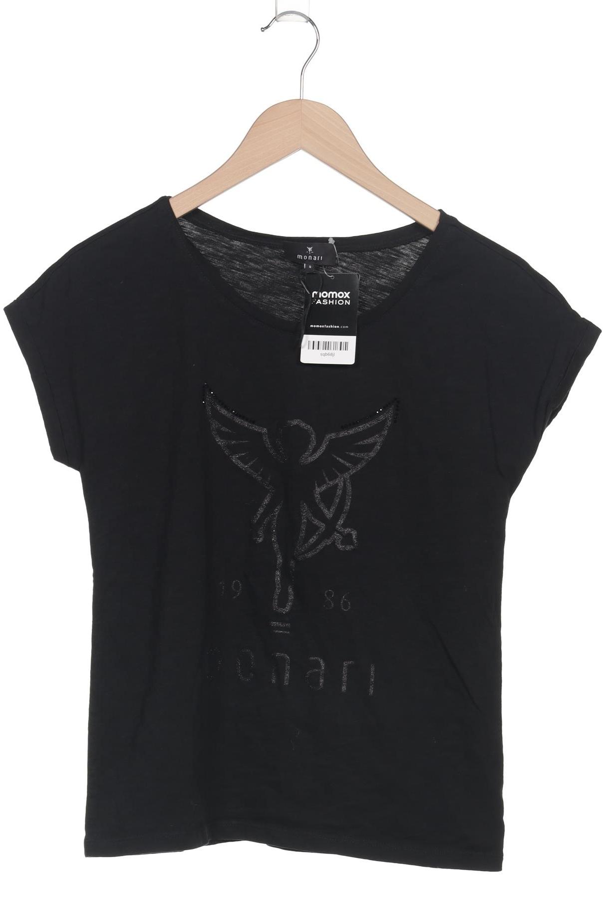

monari Damen T-Shirt, schwarz, Gr. 36