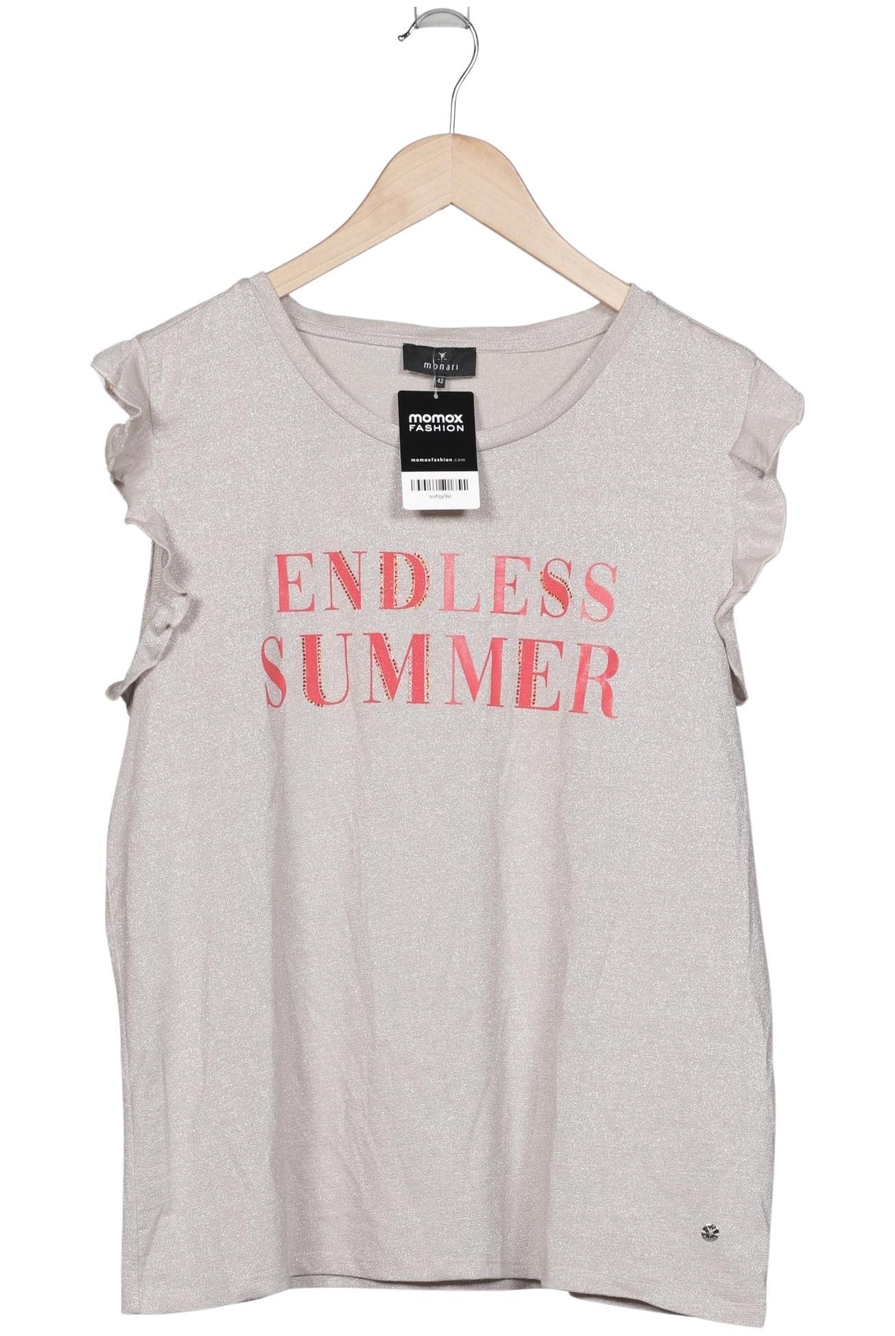 

monari Damen T-Shirt, silber, Gr. 42