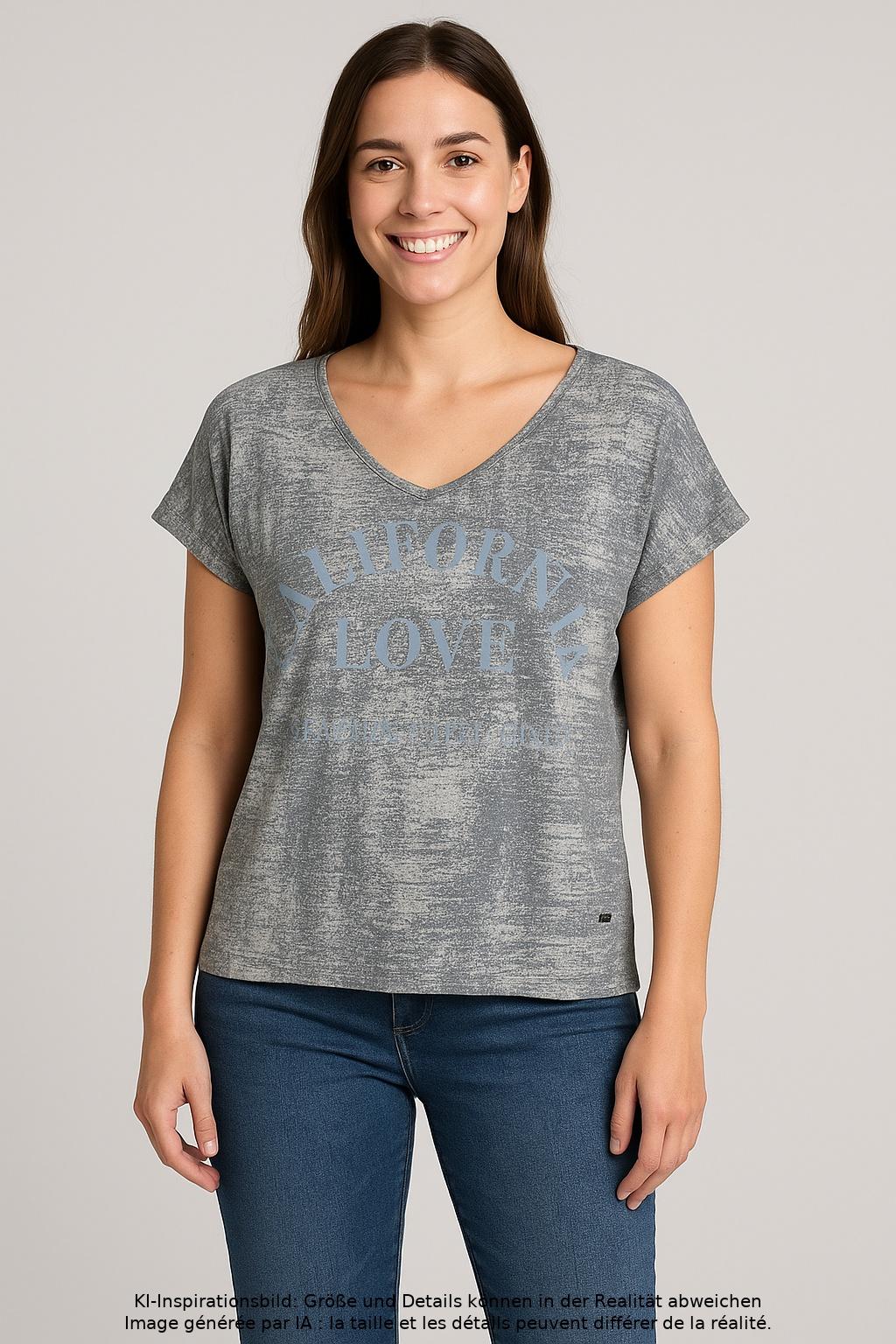 

monari Damen T-Shirt, grau, Gr. 36