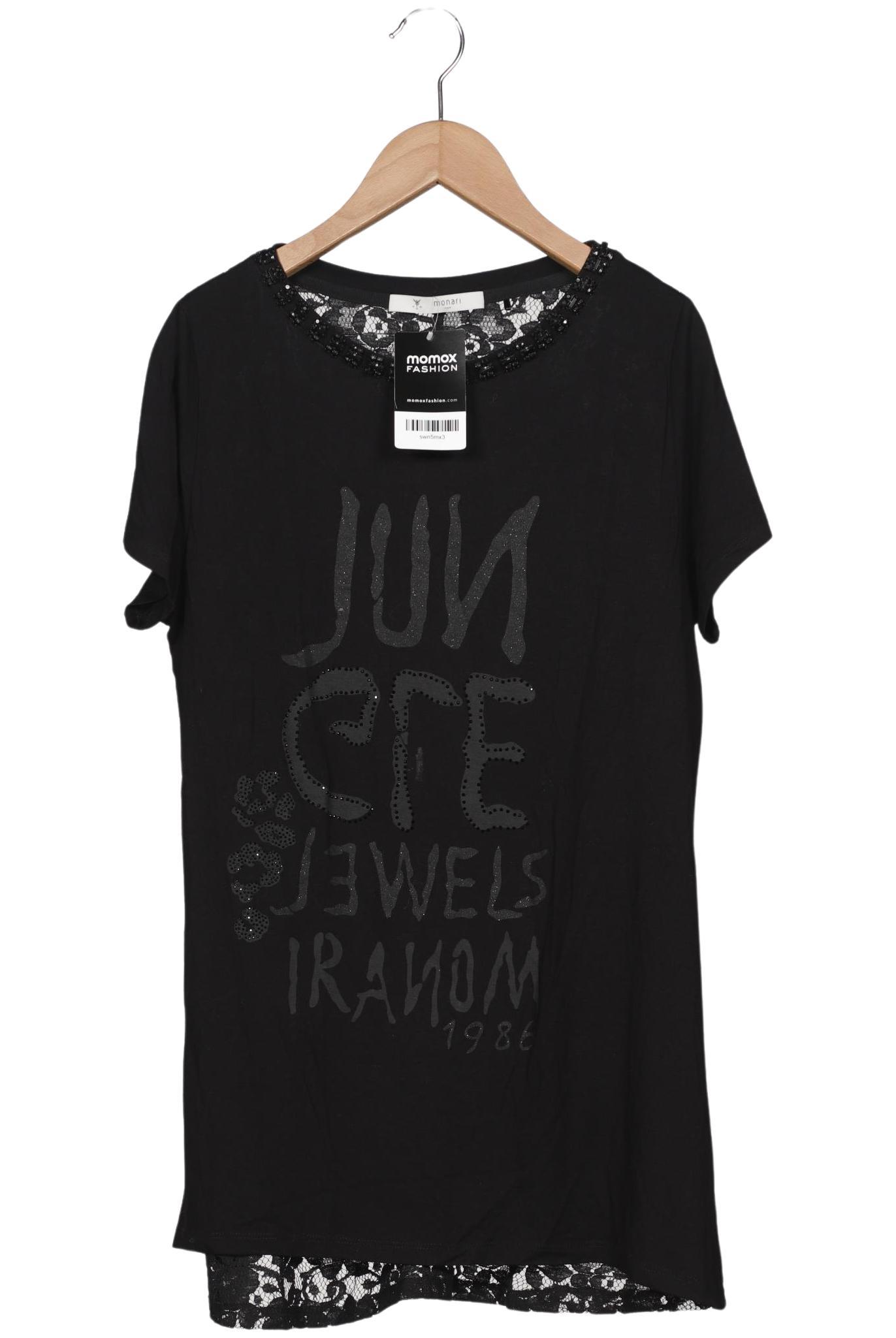 

monari Damen T-Shirt, schwarz, Gr. 40