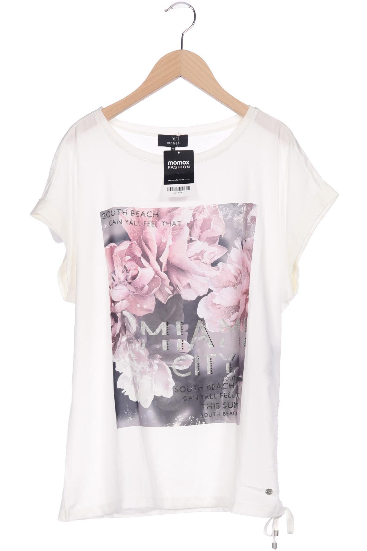 

monari Damen T-Shirt, weiß, Gr. 40