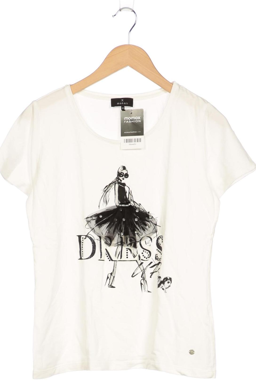 

monari Damen T-Shirt, weiß, Gr. 38