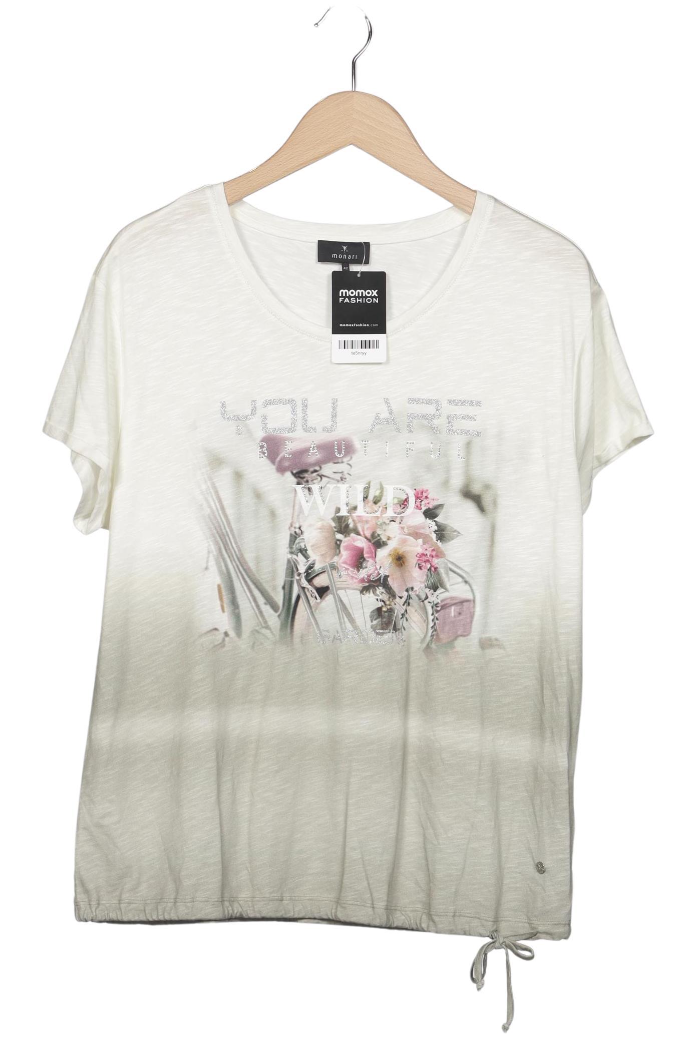 

monari Damen T-Shirt, cremeweiß, Gr. 42