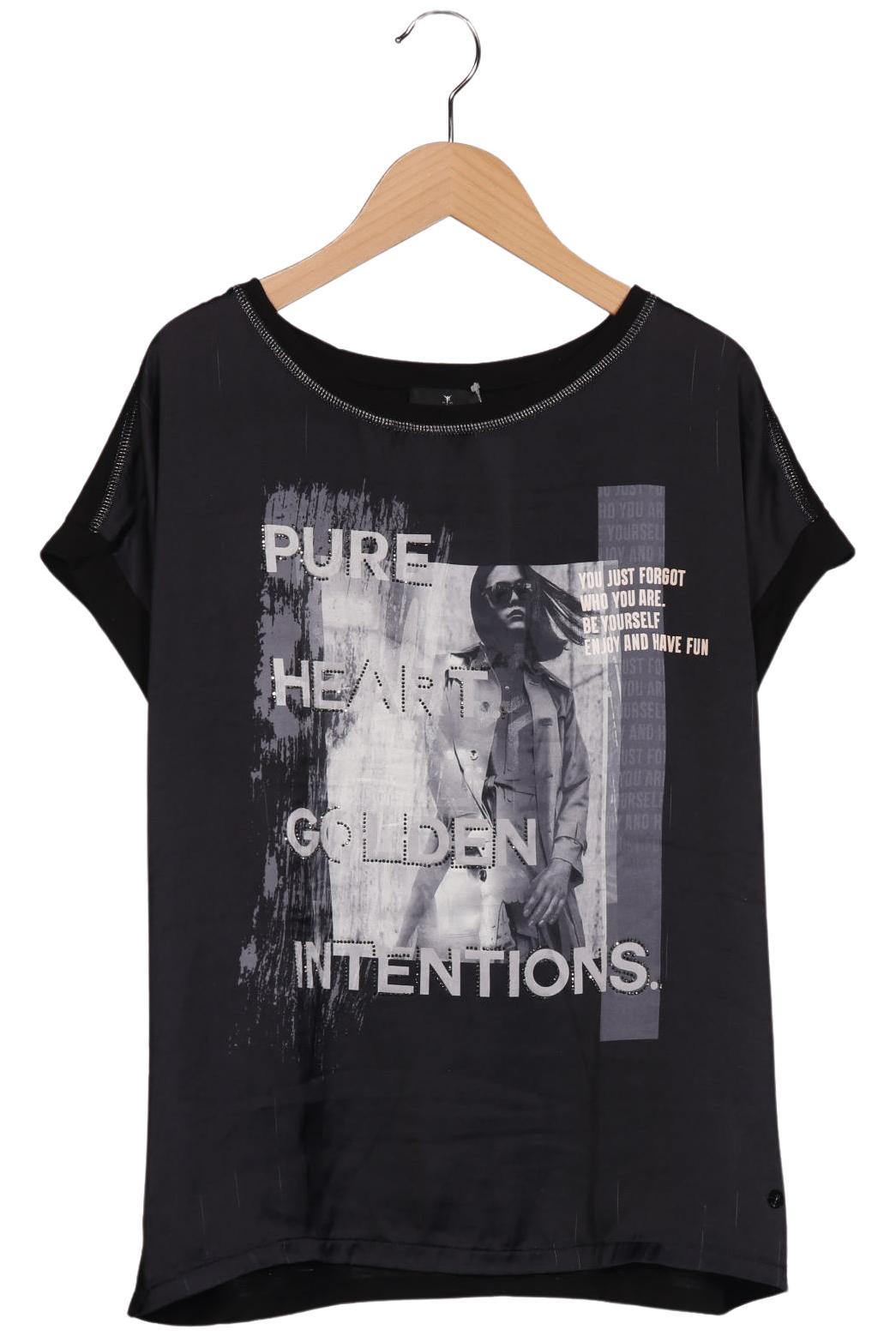 

monari Damen T-Shirt, schwarz, Gr. 38