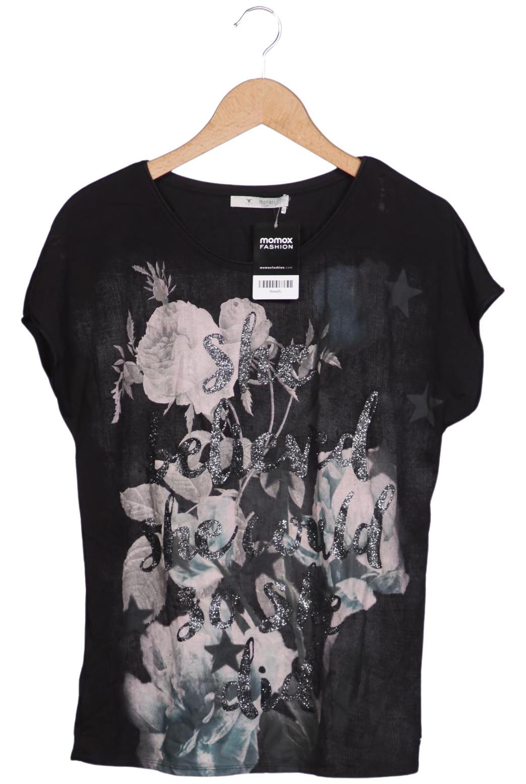 

monari Damen T-Shirt, schwarz, Gr. 40