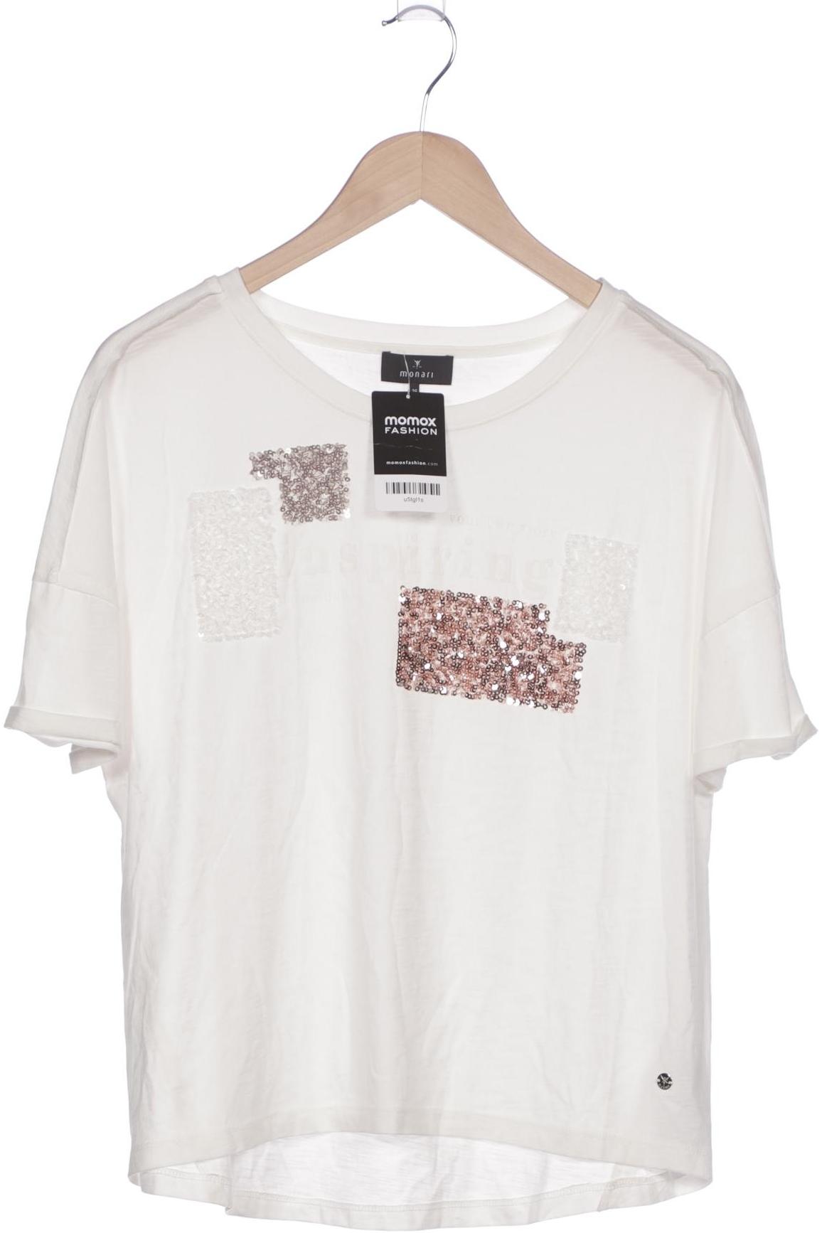 

monari Damen T-Shirt, cremeweiß, Gr. 36
