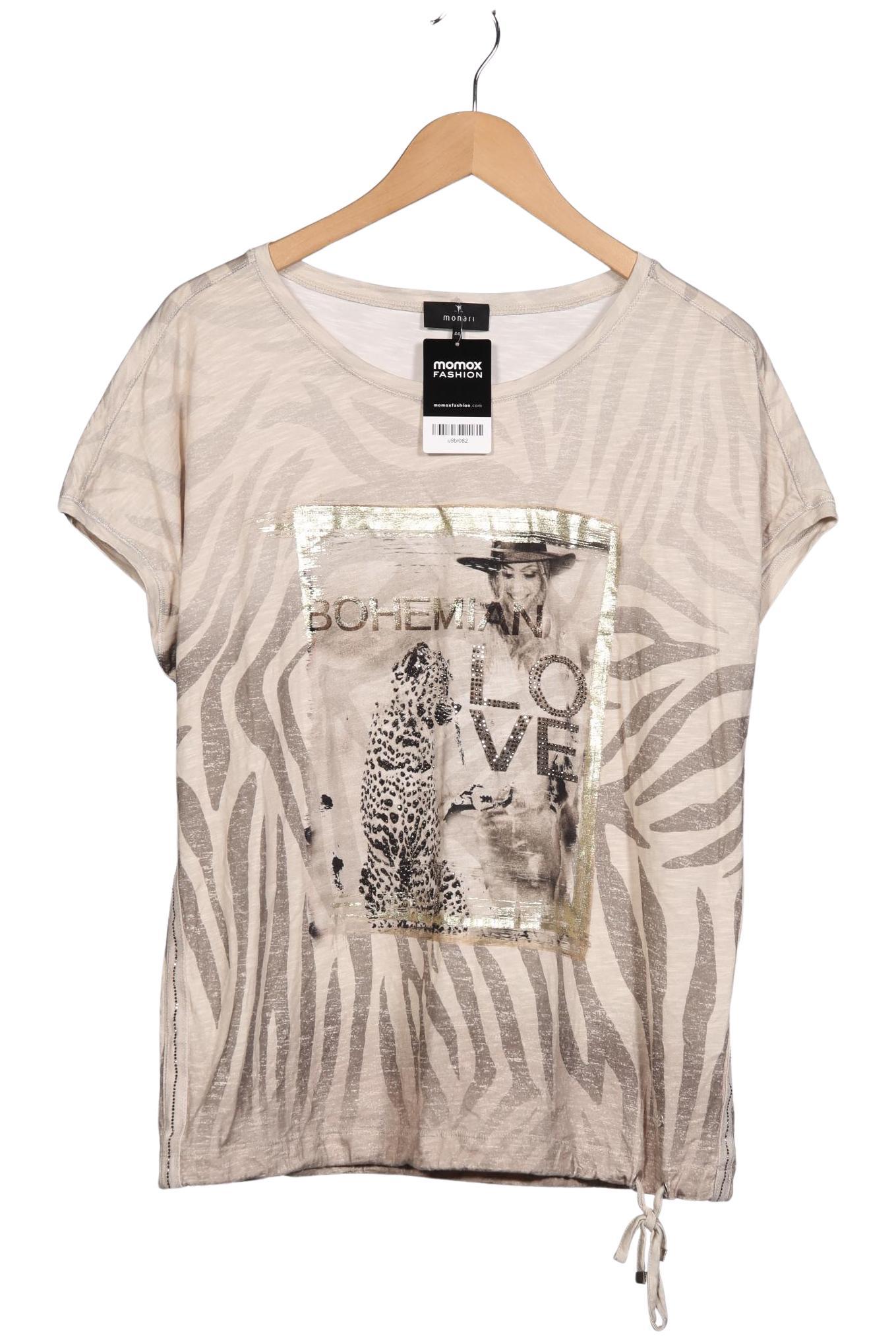 

monari Damen T-Shirt, beige, Gr. 44