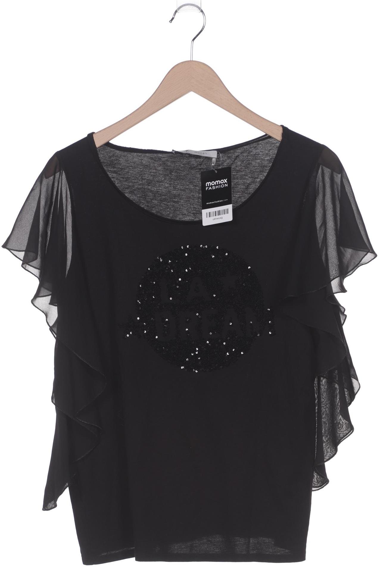 

monari Damen T-Shirt, schwarz, Gr. 42