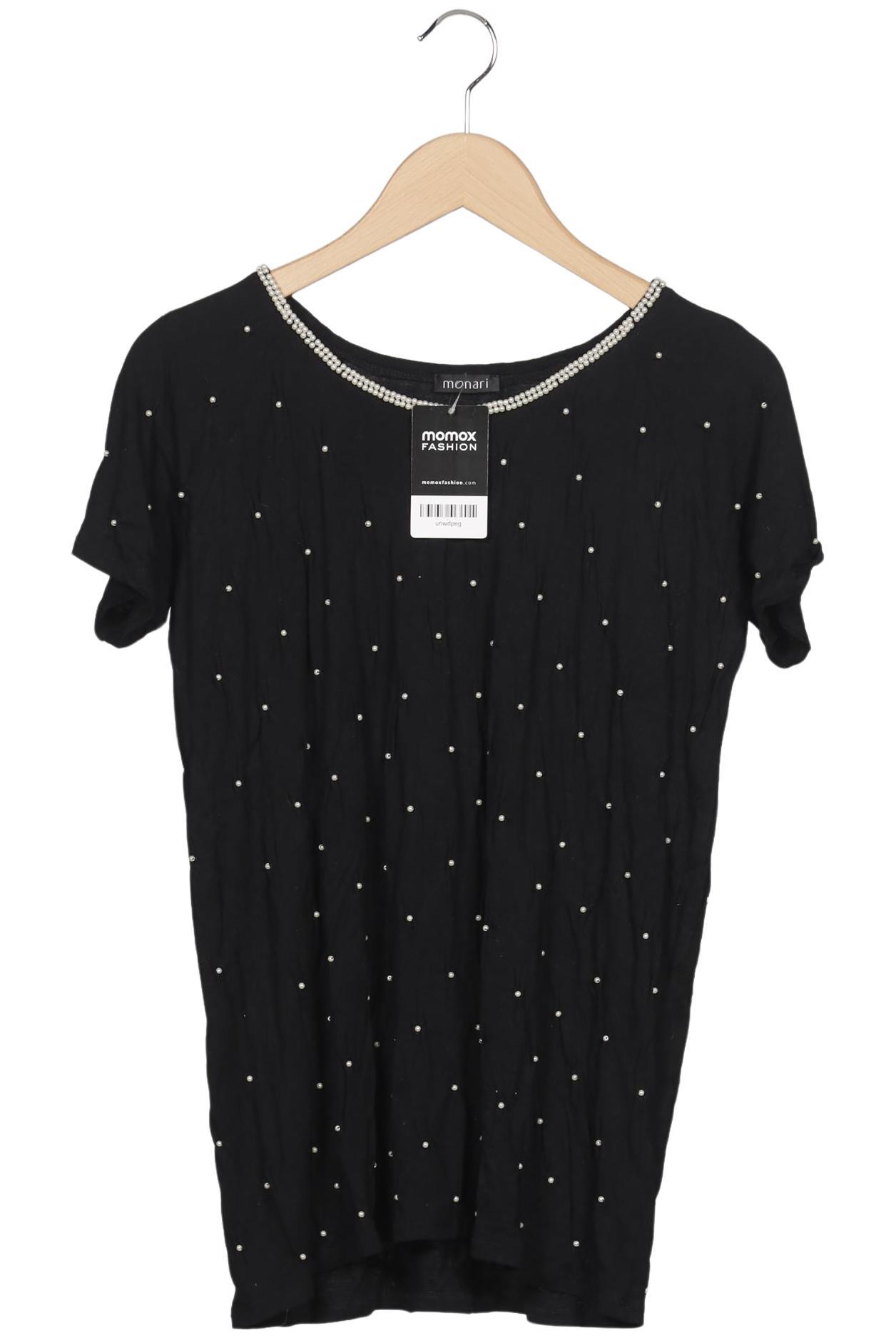

monari Damen T-Shirt, schwarz, Gr. 46