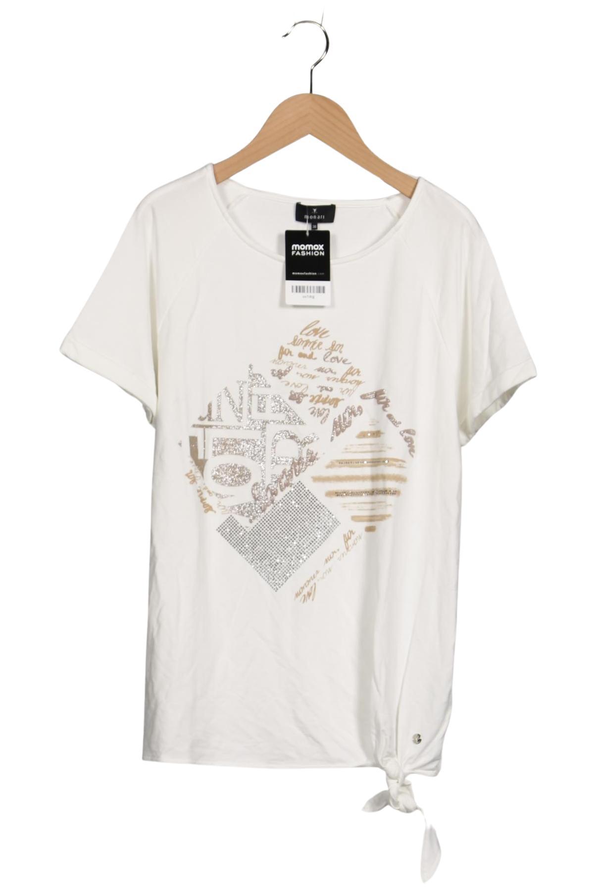 

monari Damen T-Shirt, weiß, Gr. 38