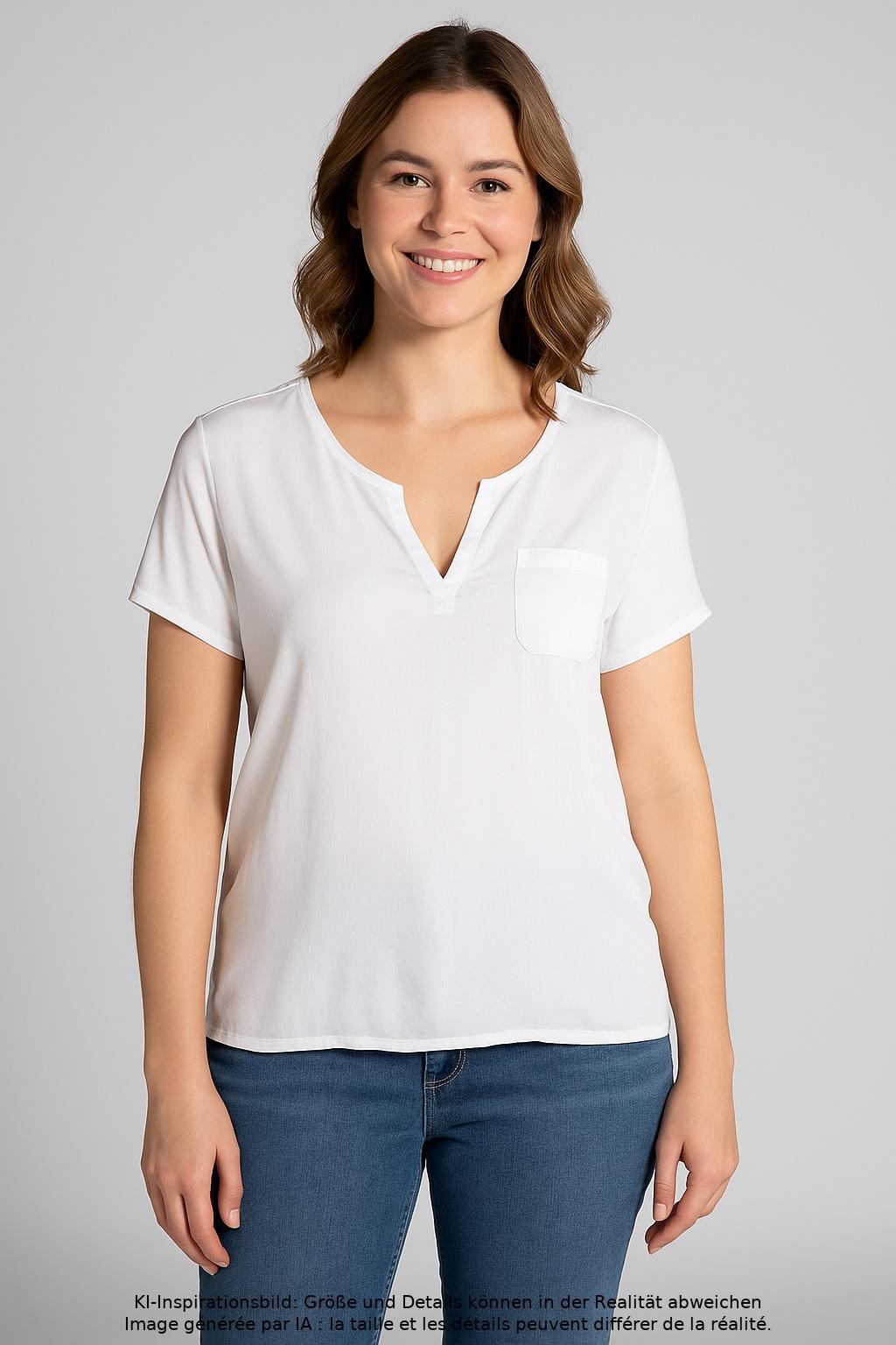 

monari Damen T-Shirt, weiß, Gr. 44