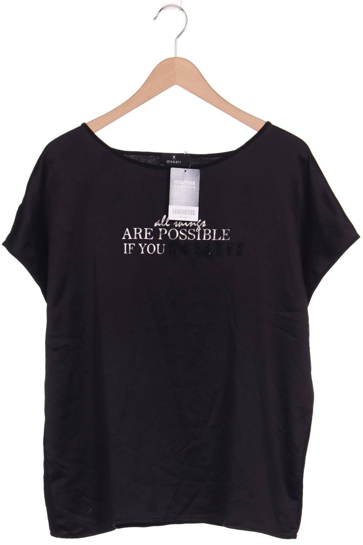 

monari Damen T-Shirt, schwarz, Gr. 44